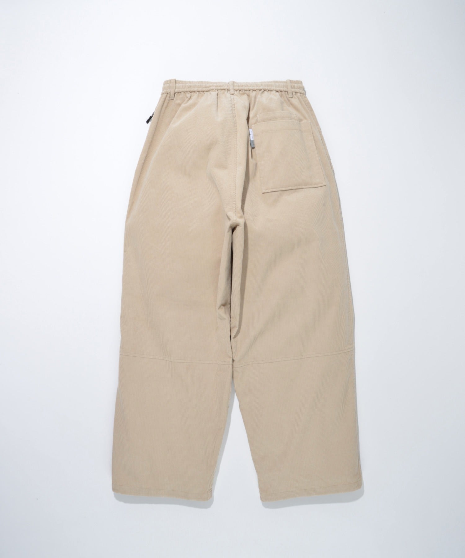 Corduroy neo slacks - black