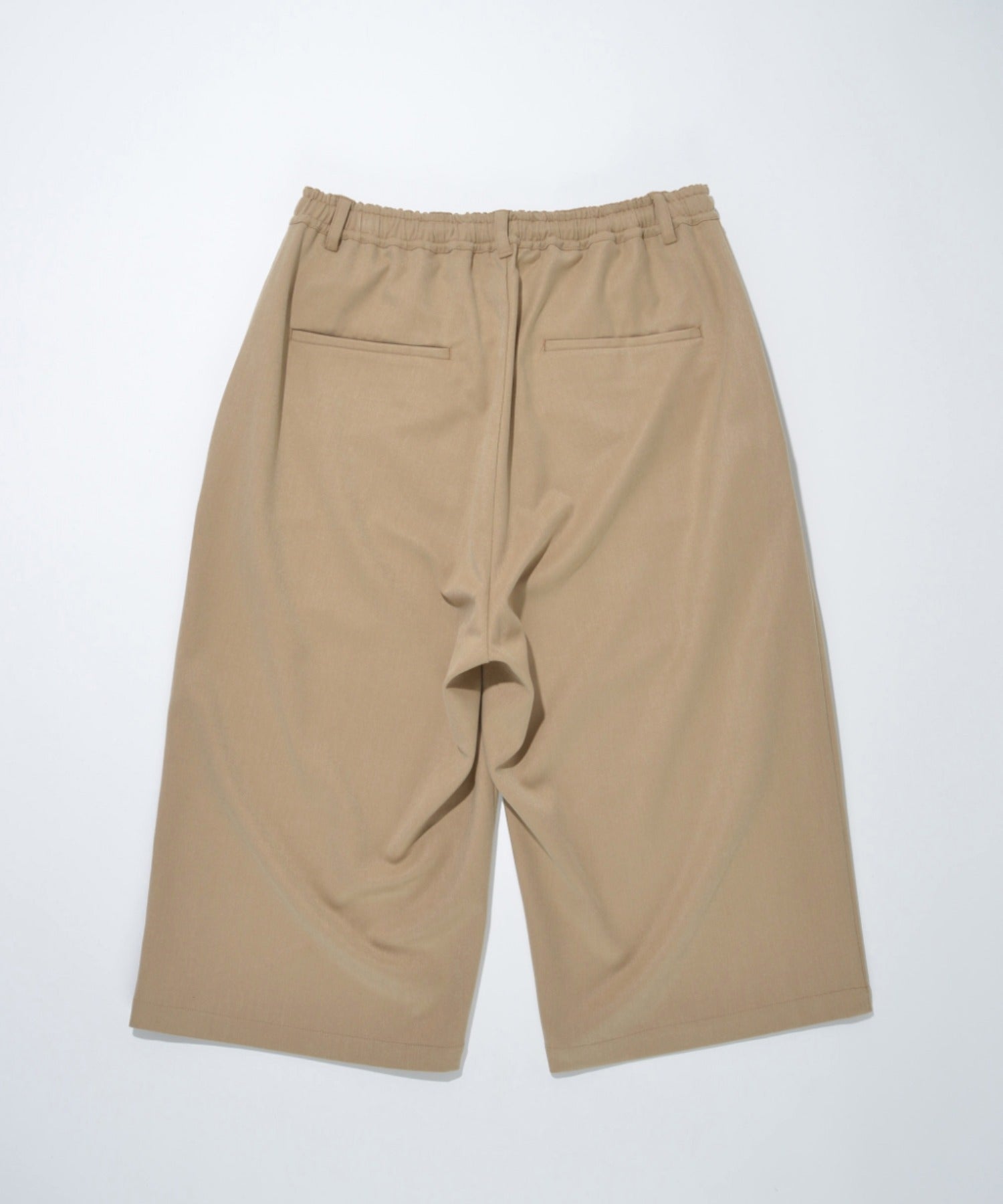 Cropped wide trousers - oatmeal