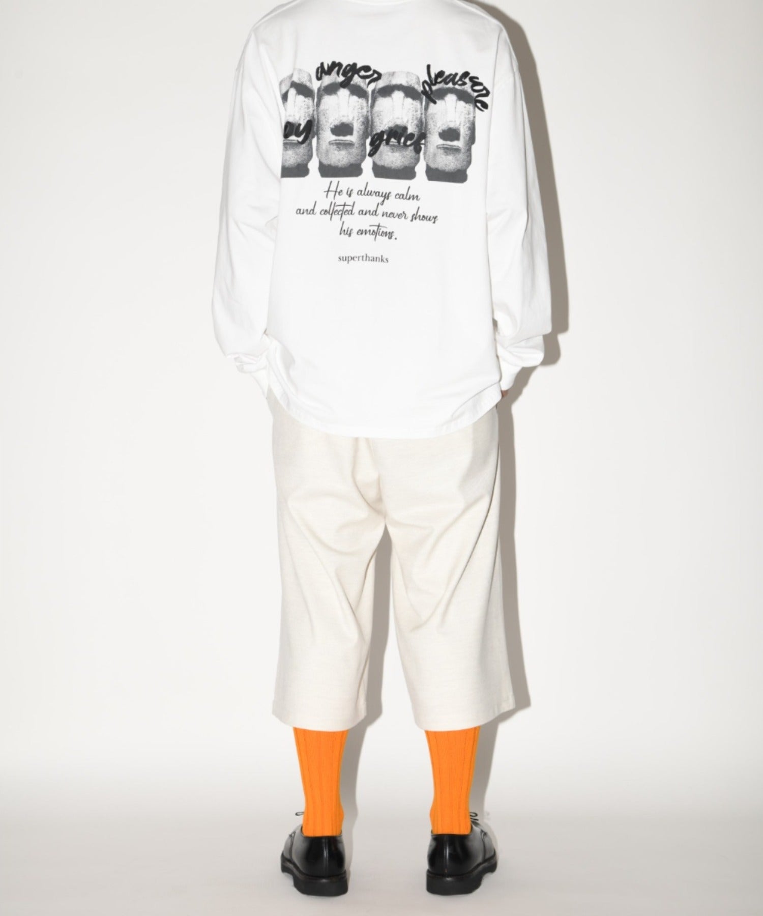Cropped wide trousers - oatmeal