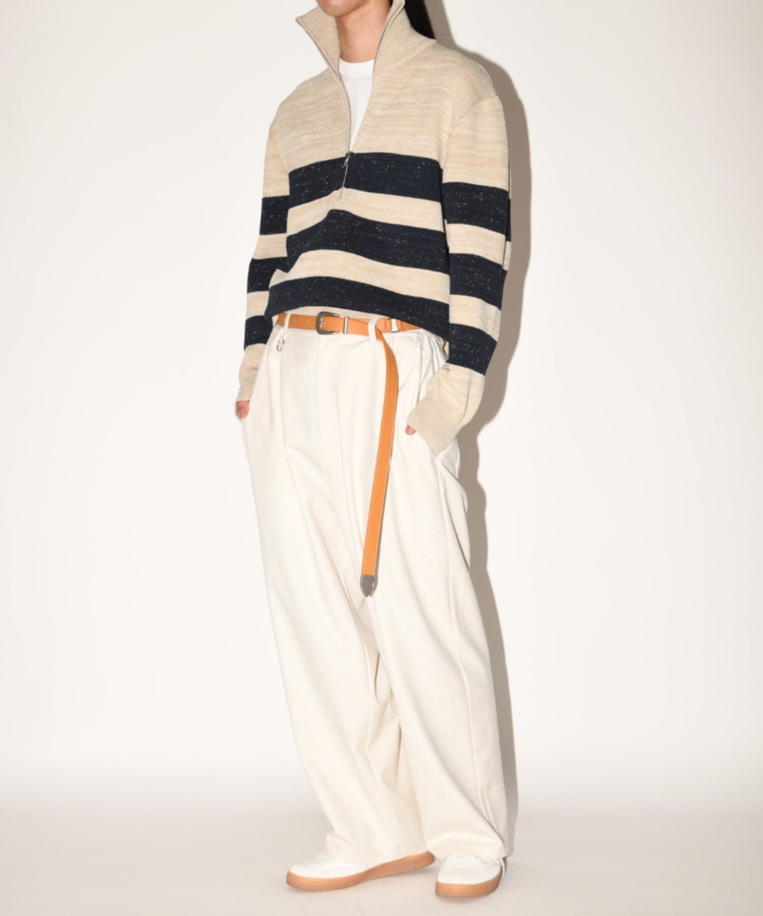 Wide trousers - oatmeal