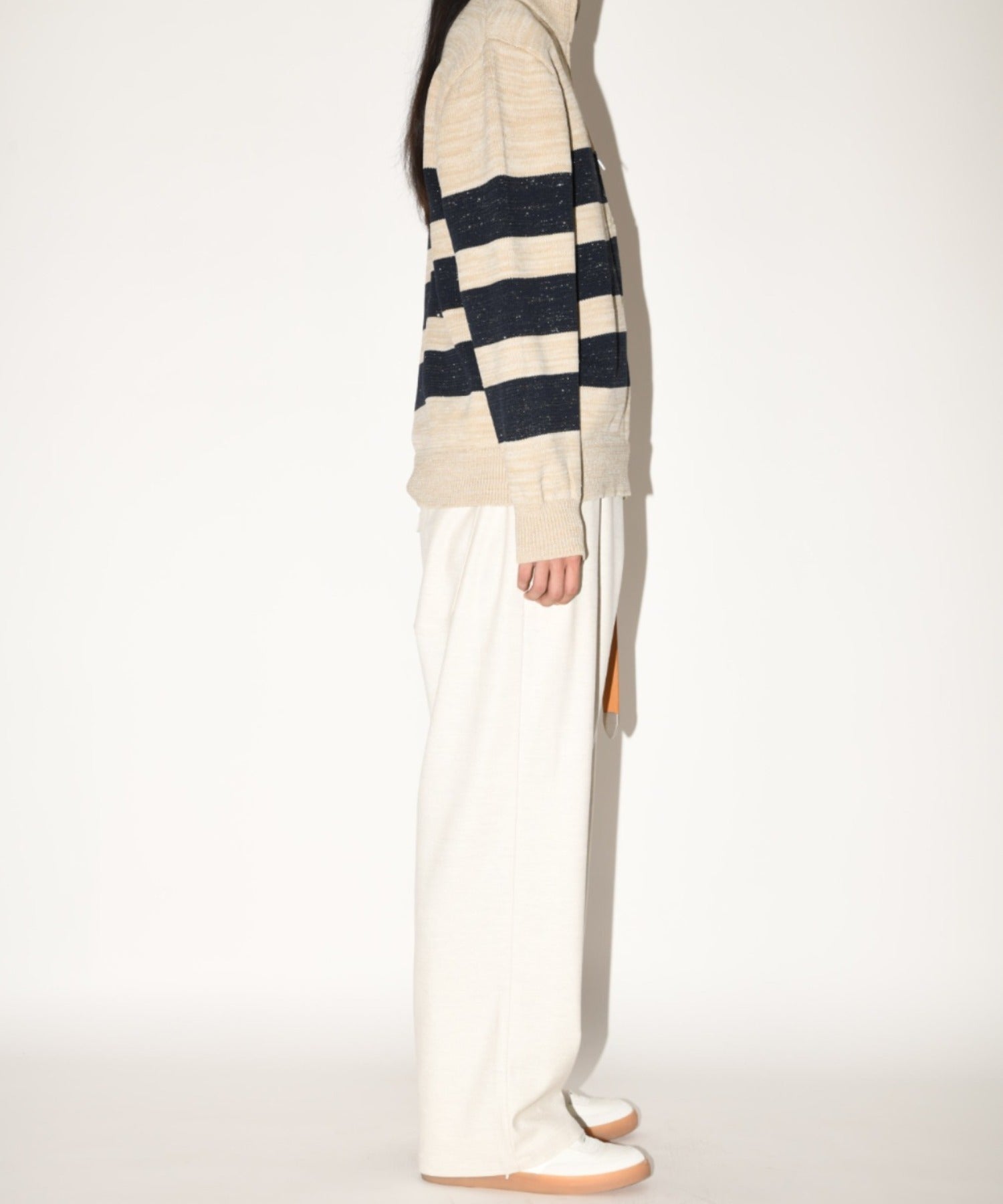 Wide trousers - oatmeal