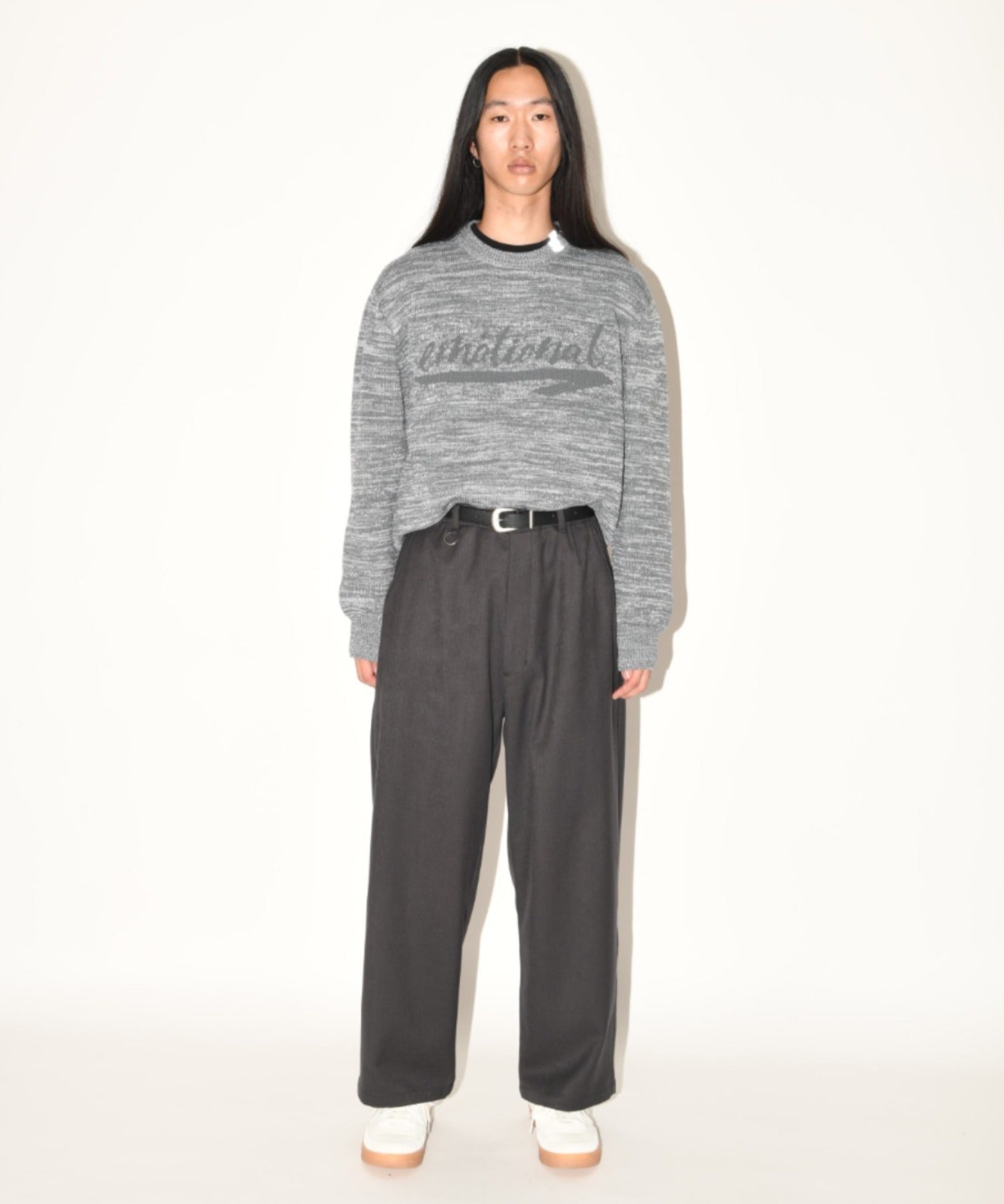 Wide trousers - oatmeal