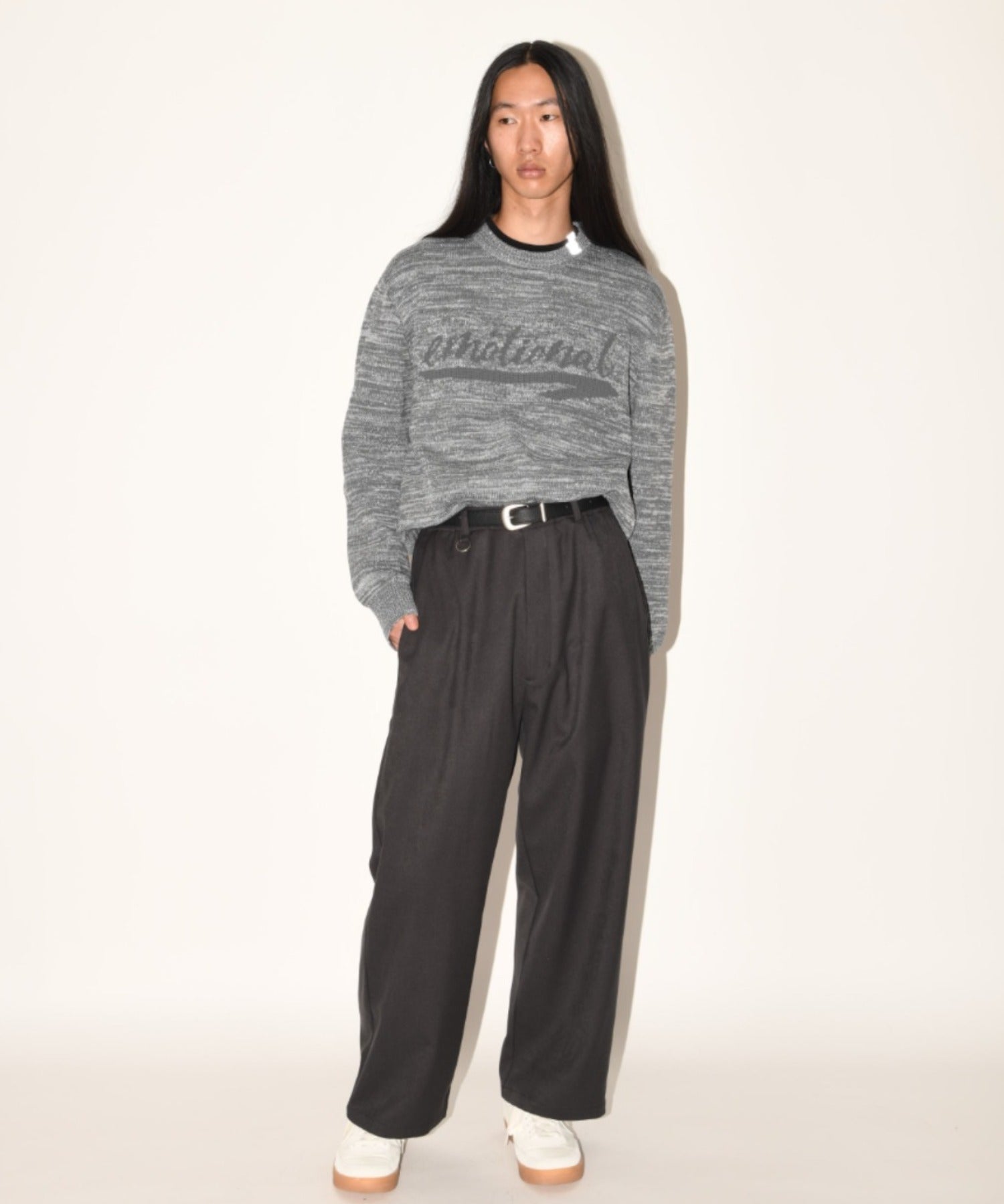 Wide trousers - oatmeal