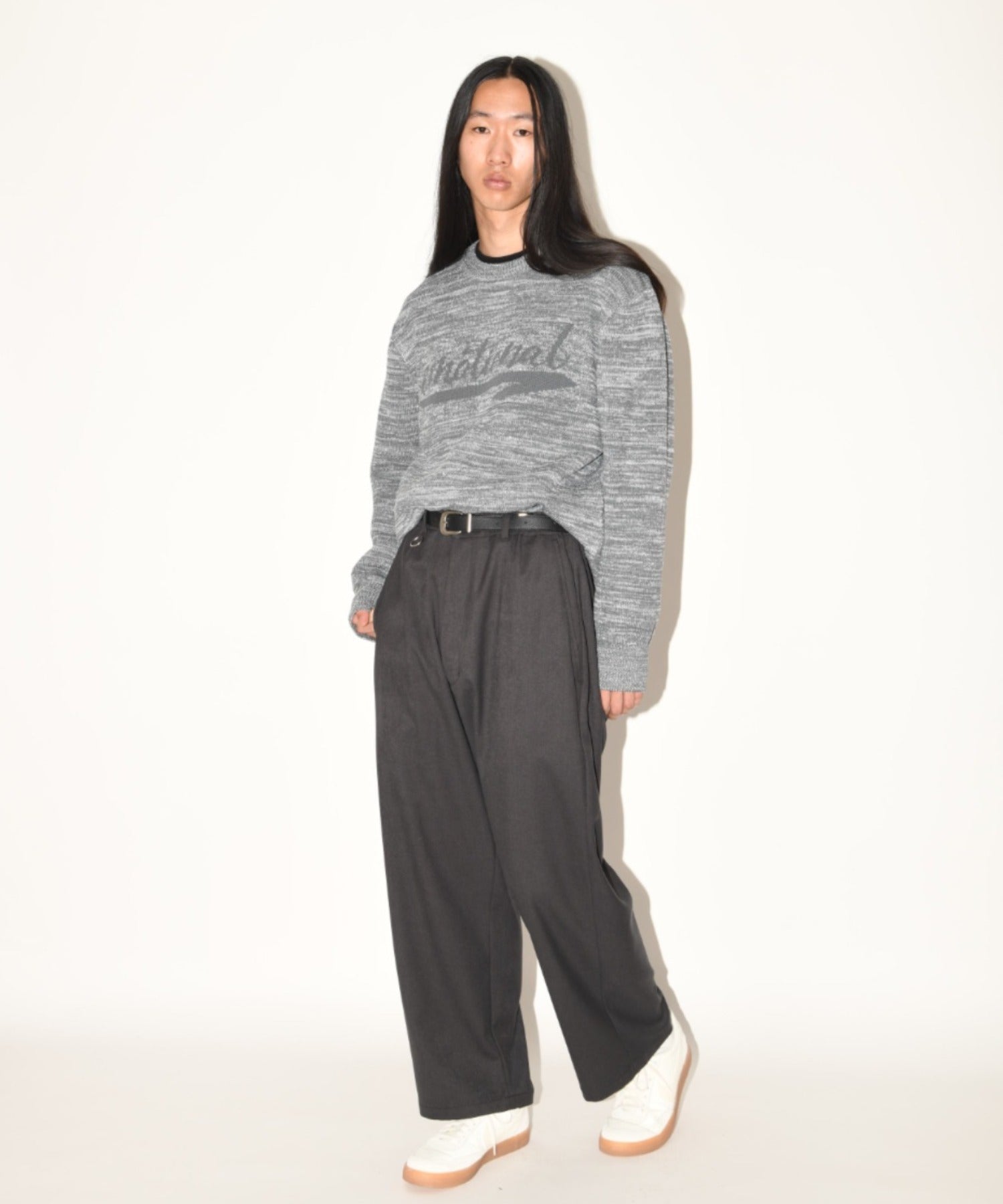 Wide trousers - oatmeal