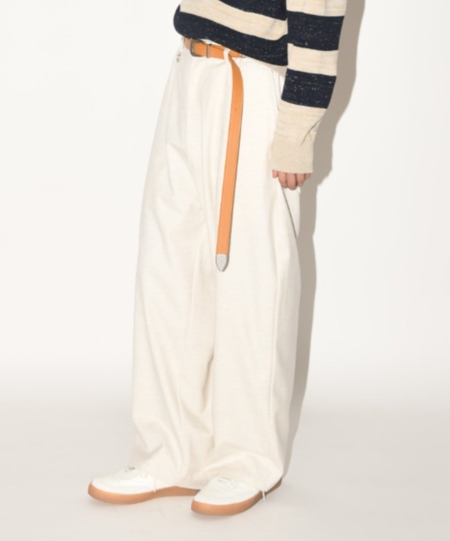 Wide trousers - oatmeal