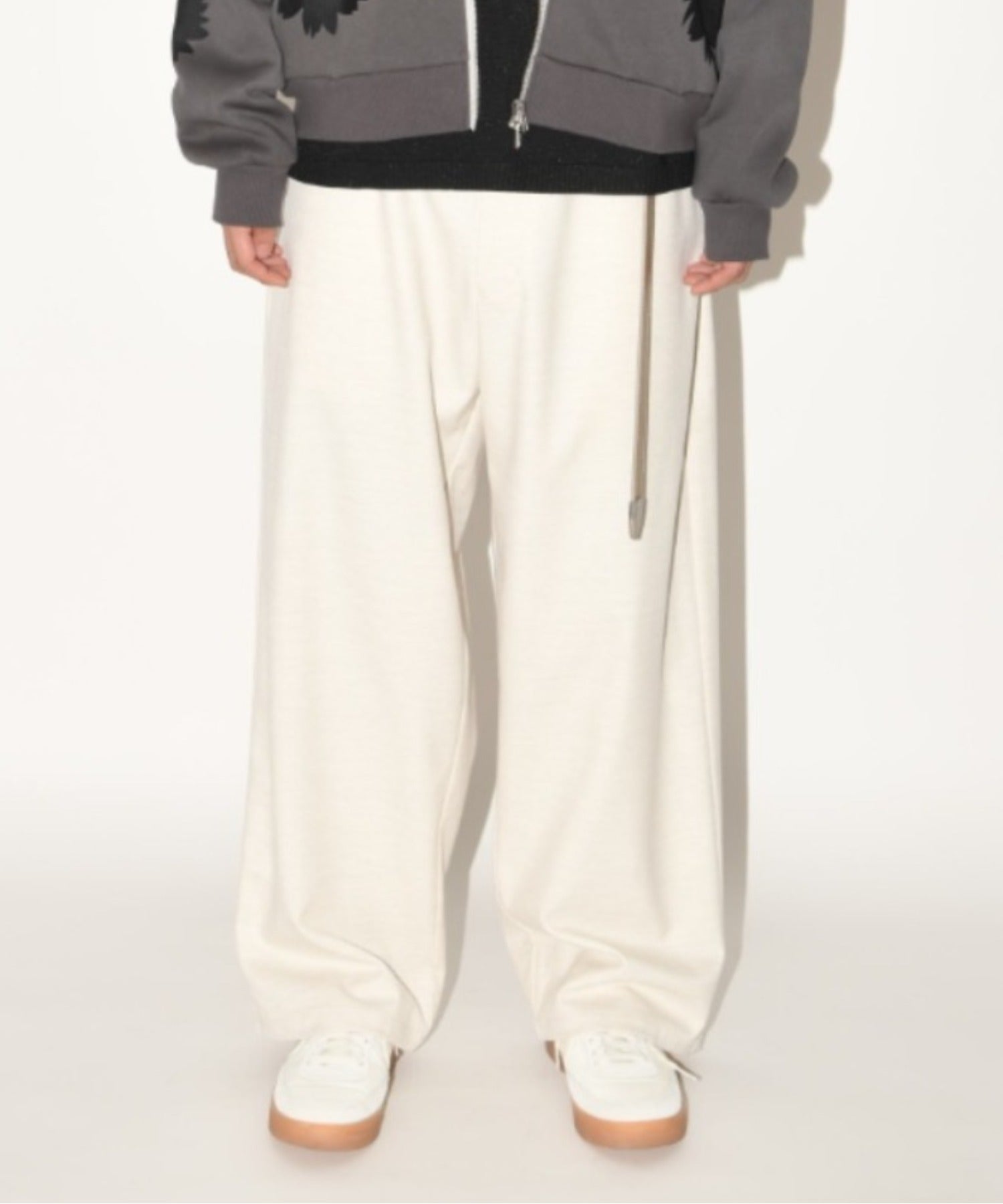 Wide trousers - oatmeal