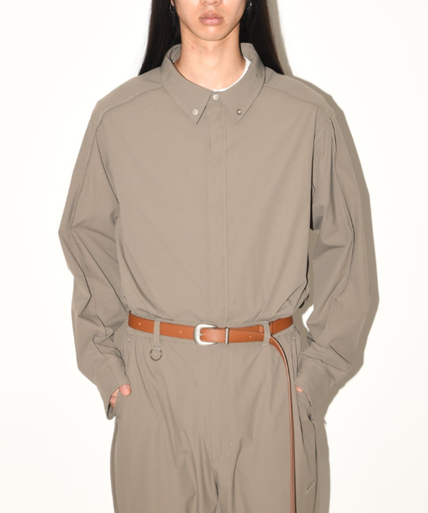 Outsider shirt blouson - black