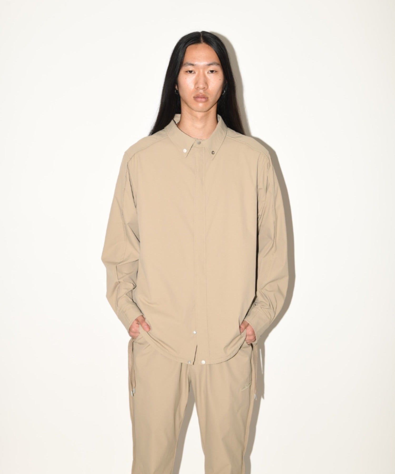 Outsider shirt blouson - black