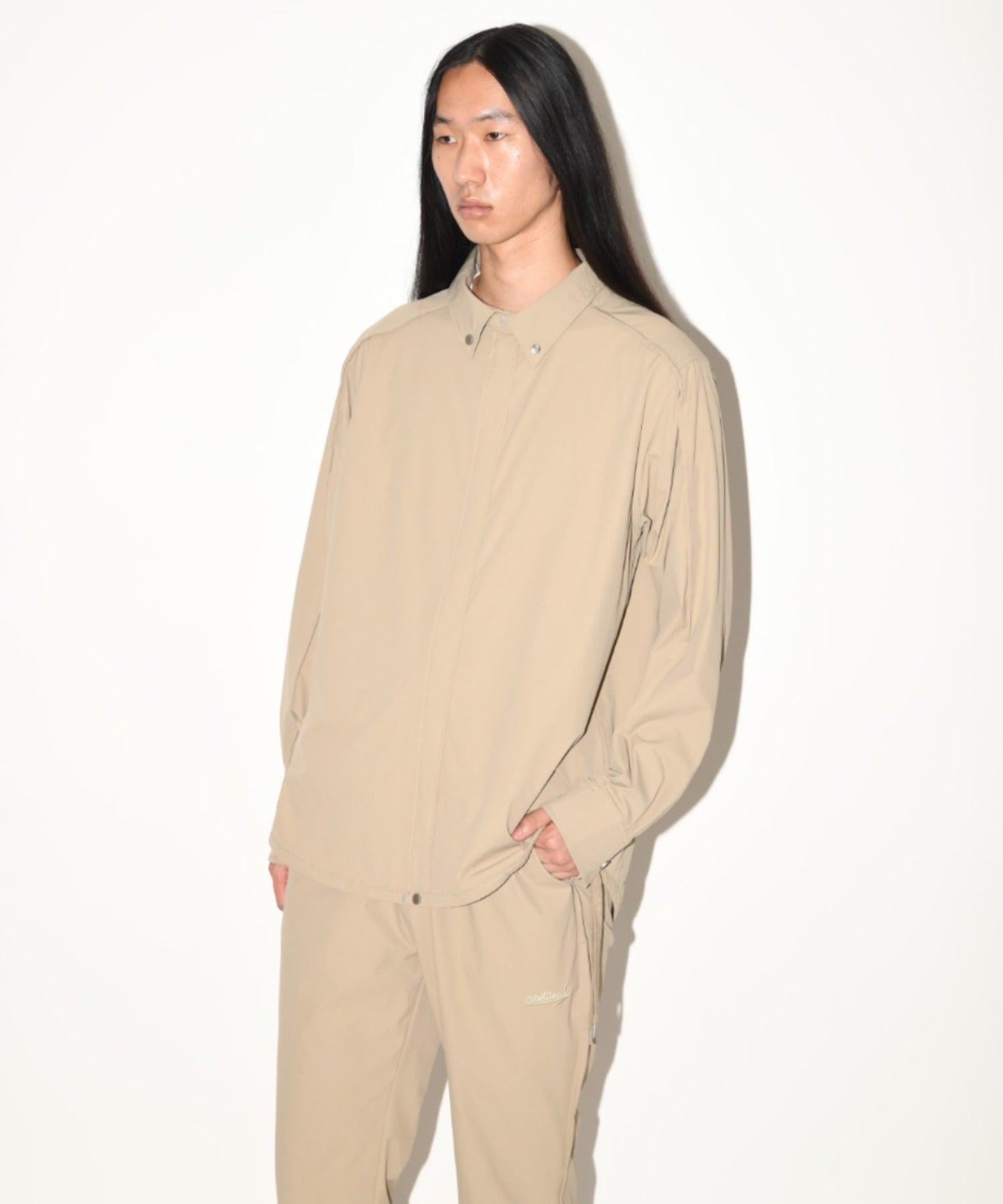 Outsider shirt blouson - black
