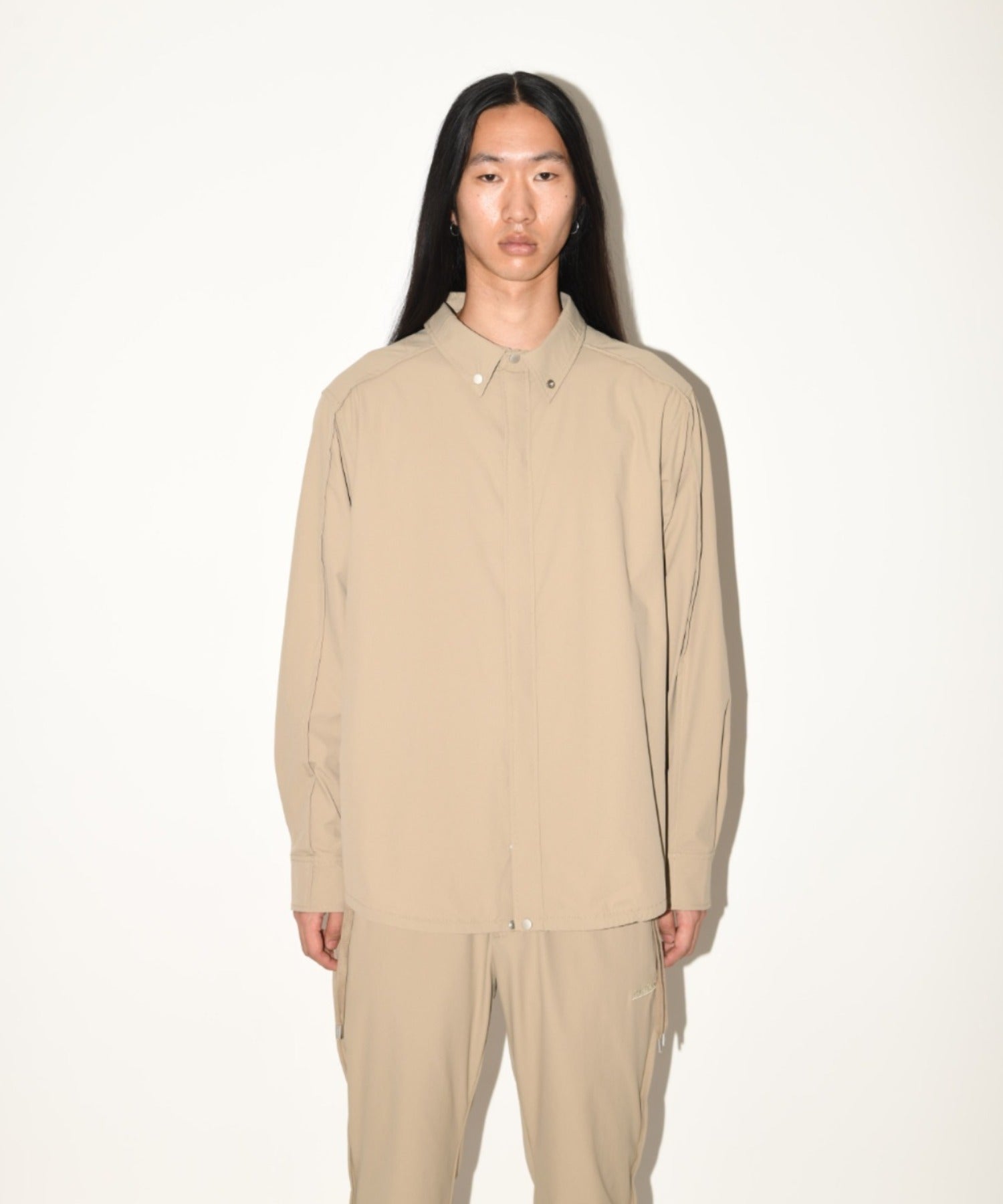 Outsider shirt blouson - black