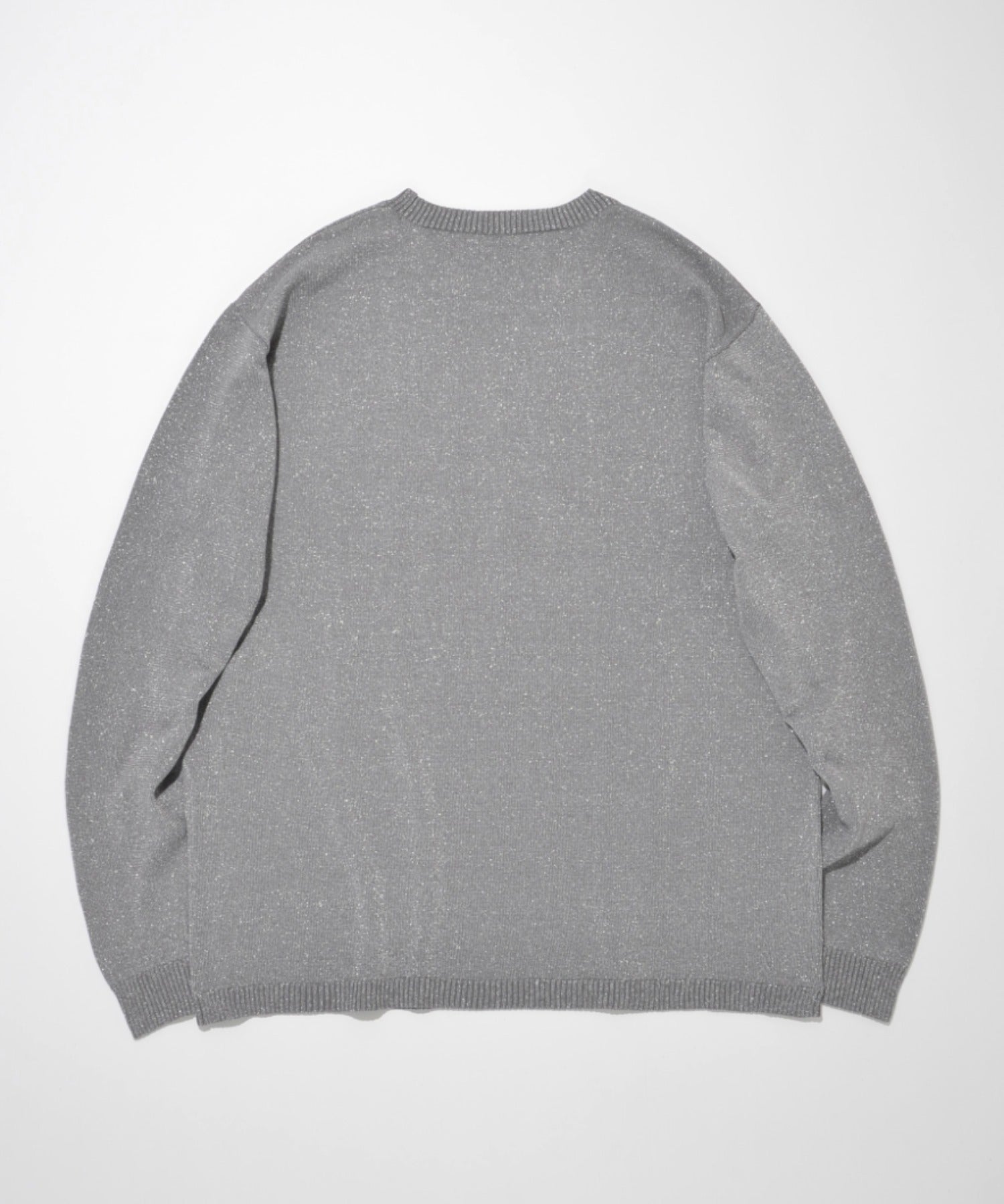 Glitter mix long-sleeve knit - gray mix