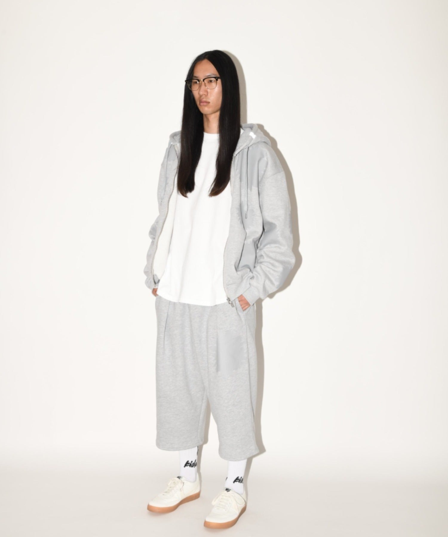 "kidoairaku"High-socks - white