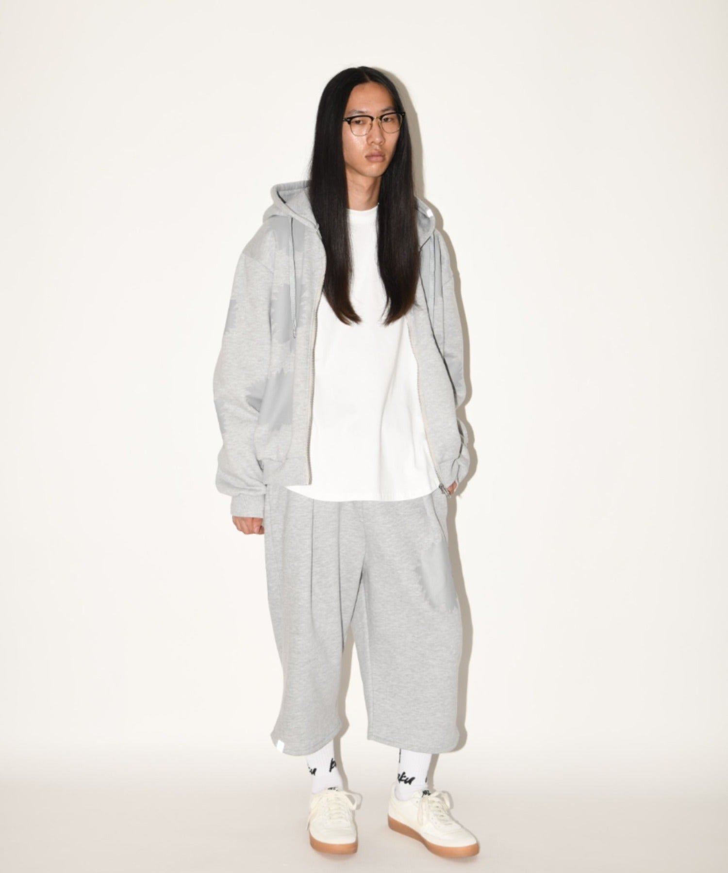 "kidoairaku"High-socks - white