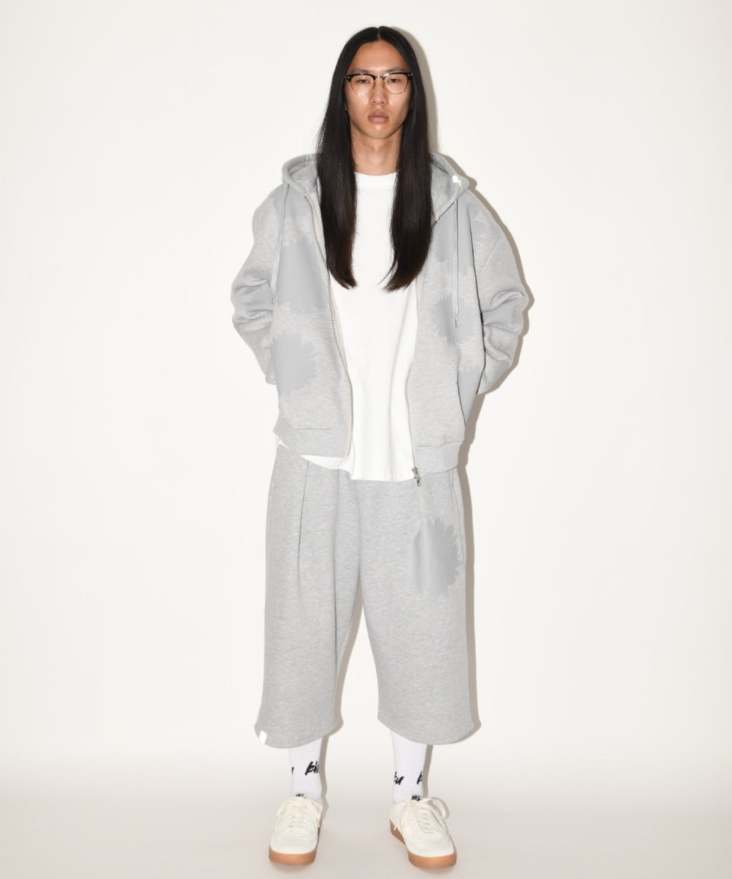 "kidoairaku"High-socks - white