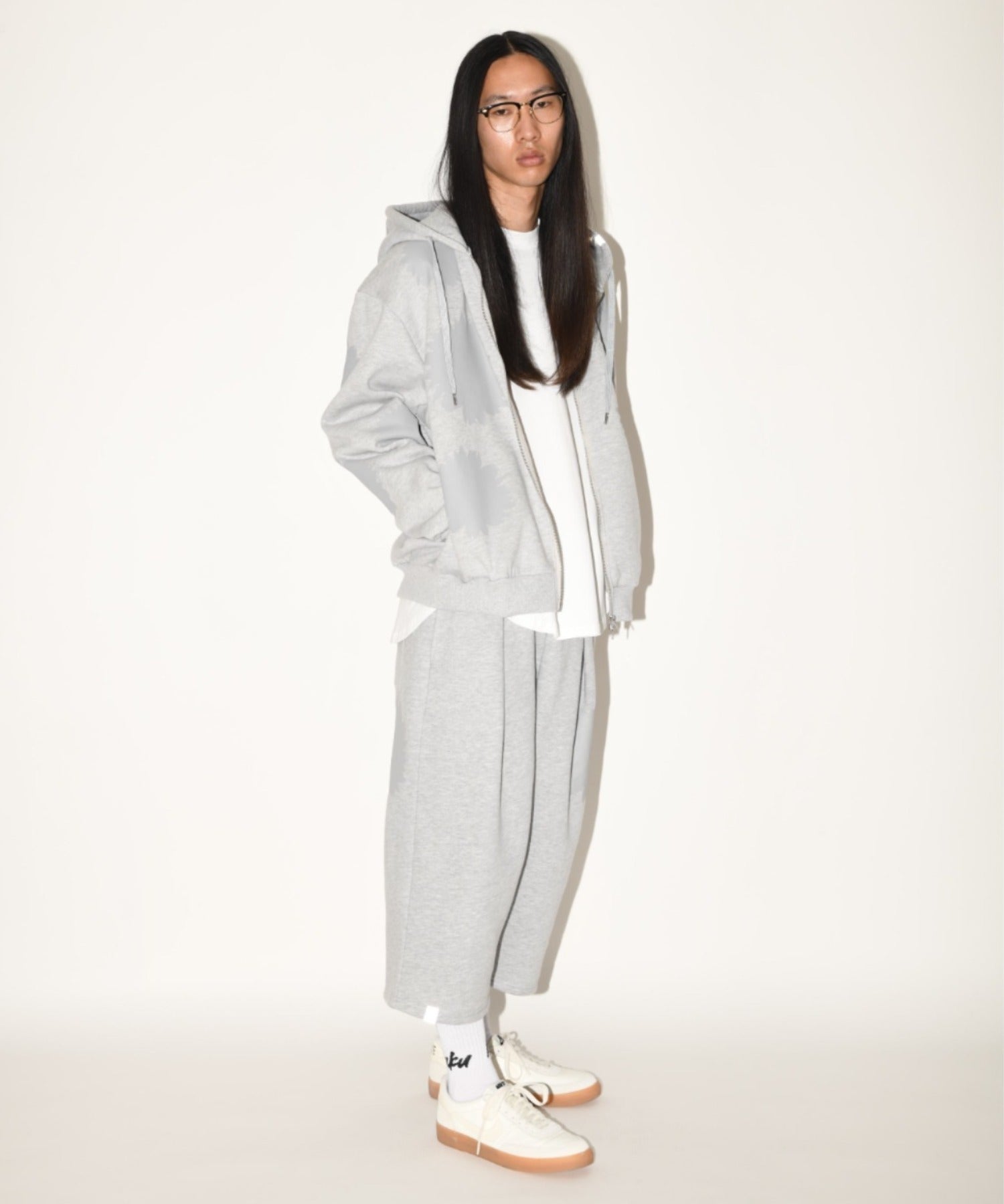 "kidoairaku"High-socks - white