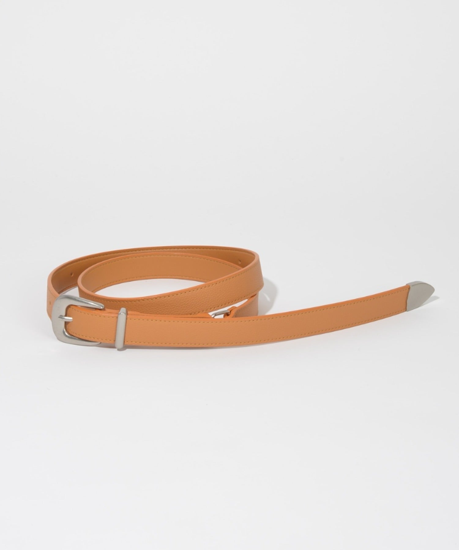 Long narrow belt - white