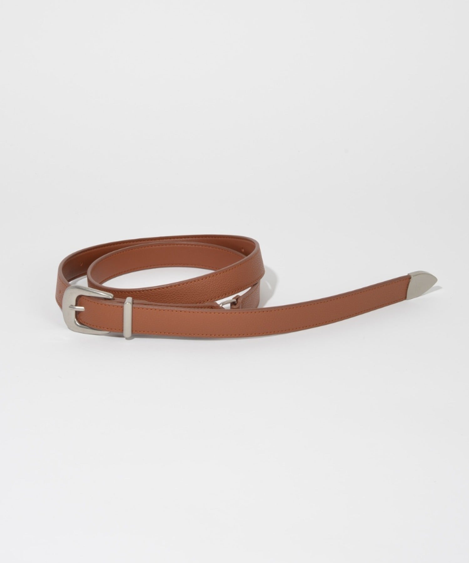 Long narrow belt - white
