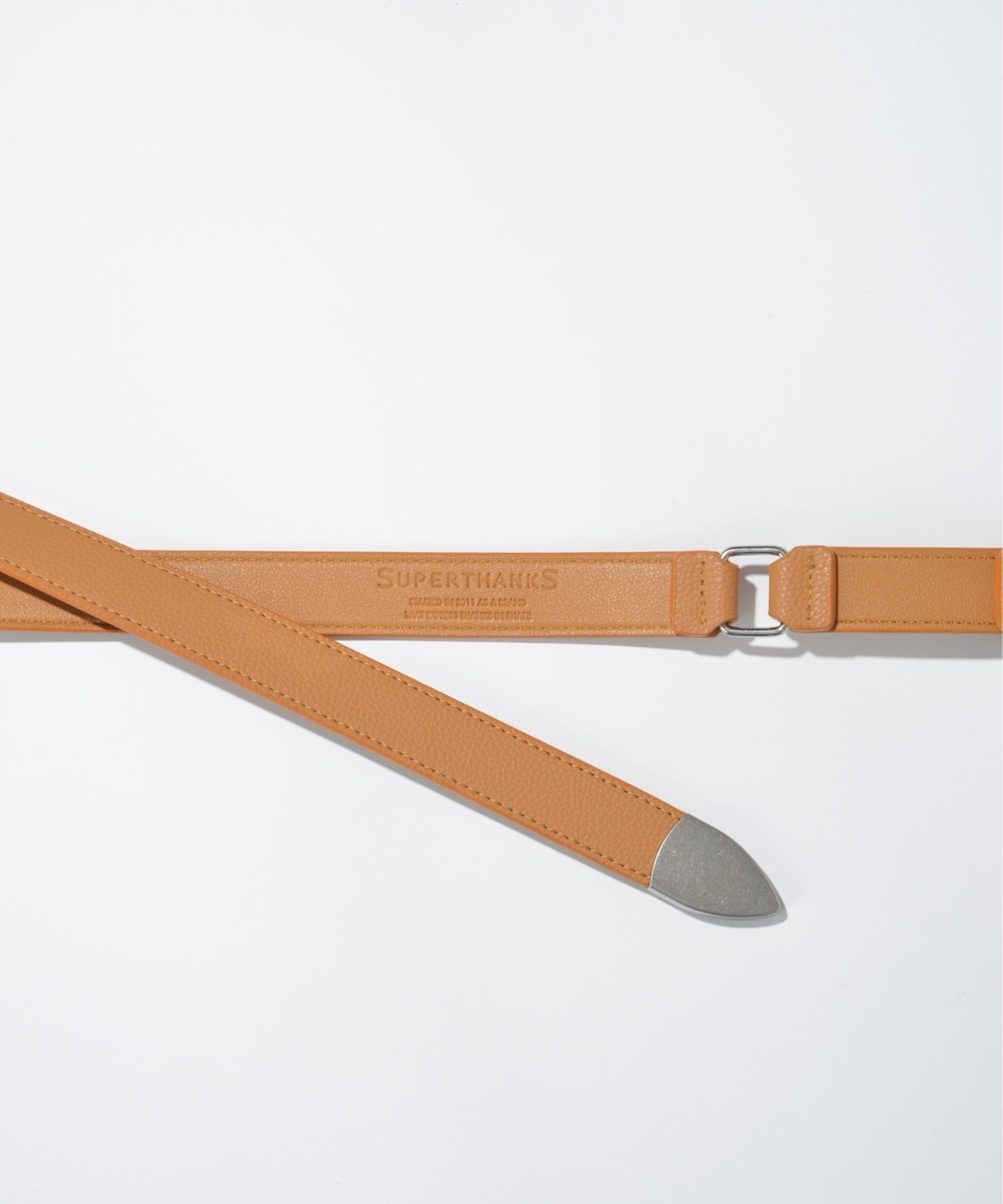 Long narrow belt - white
