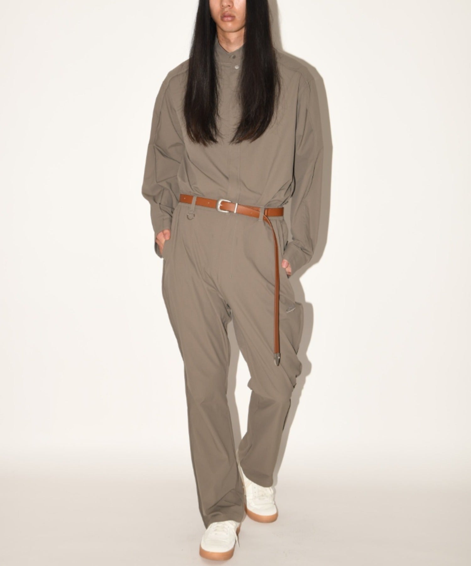 Long narrow belt - white