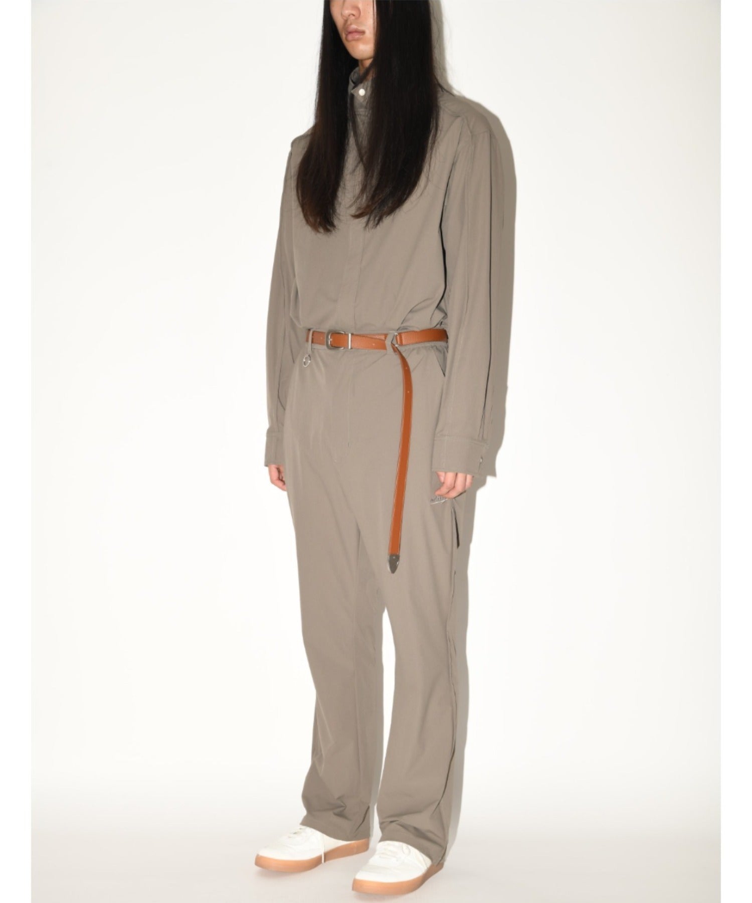 Long narrow belt - white