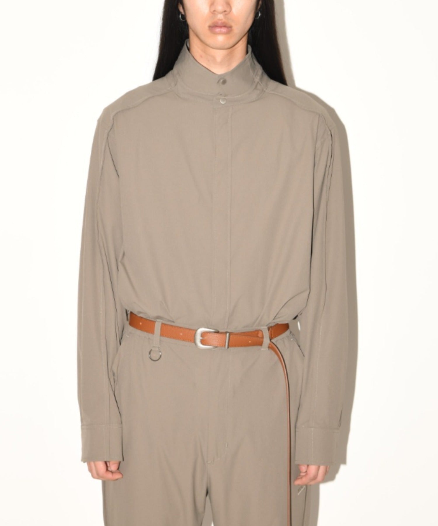 Long narrow belt - white