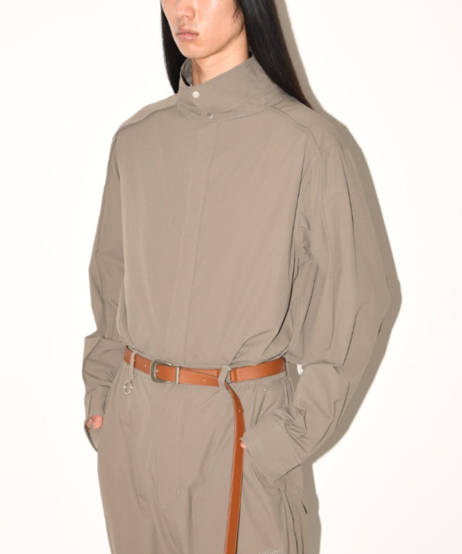 Long narrow belt - white