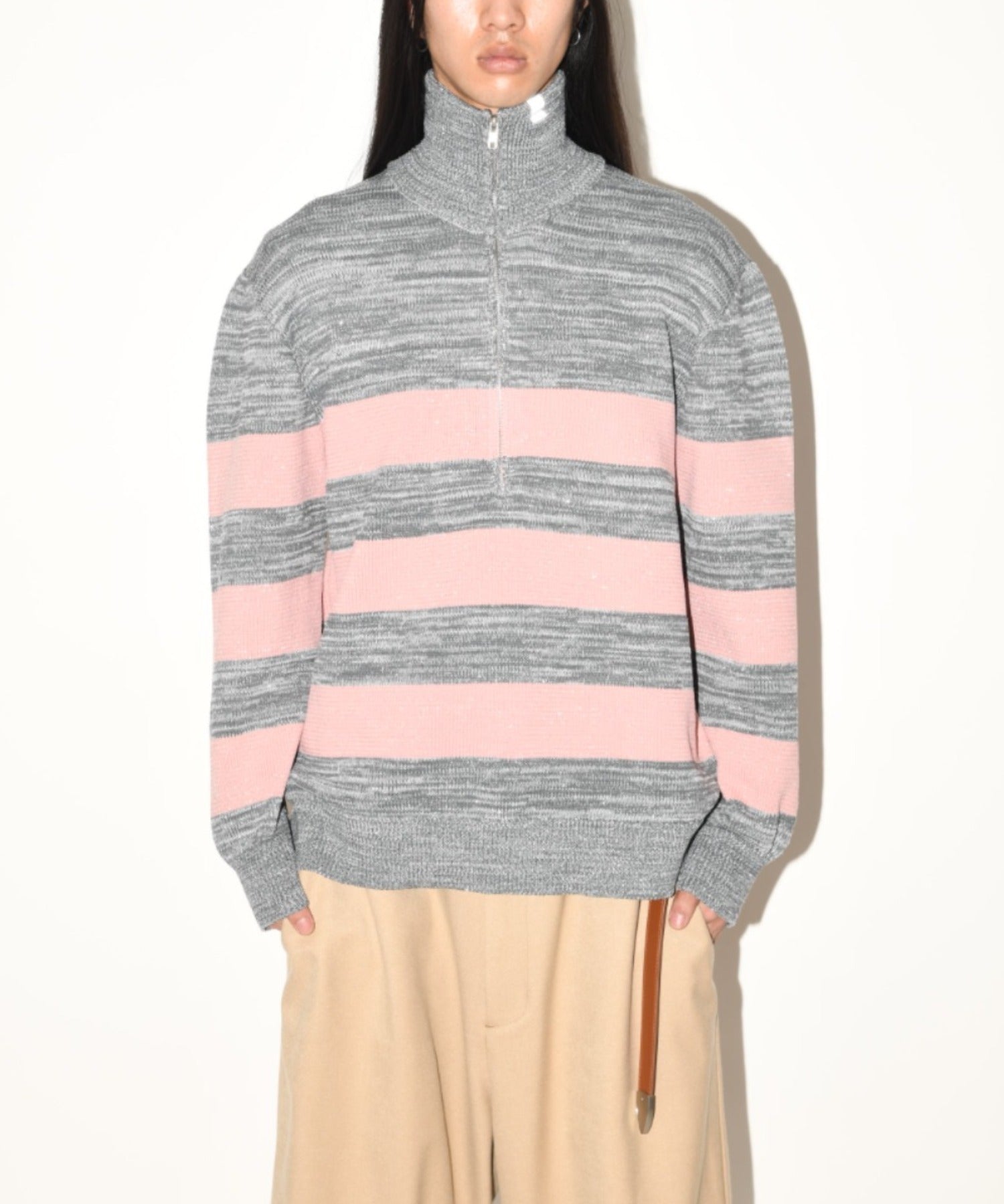 Long narrow belt - white