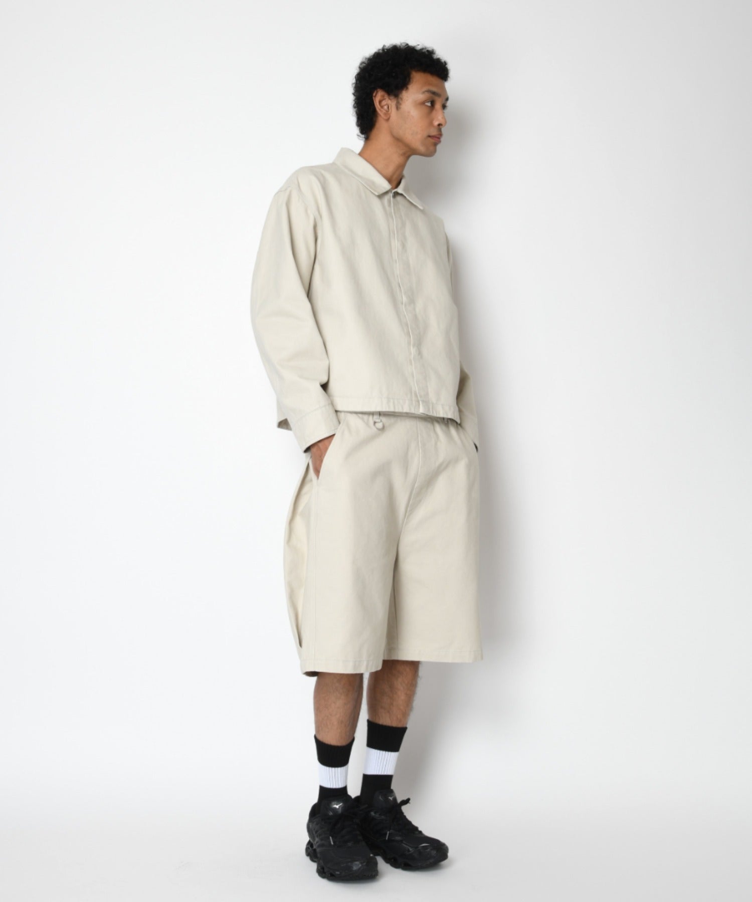 2-pack socks - 1line-white/black