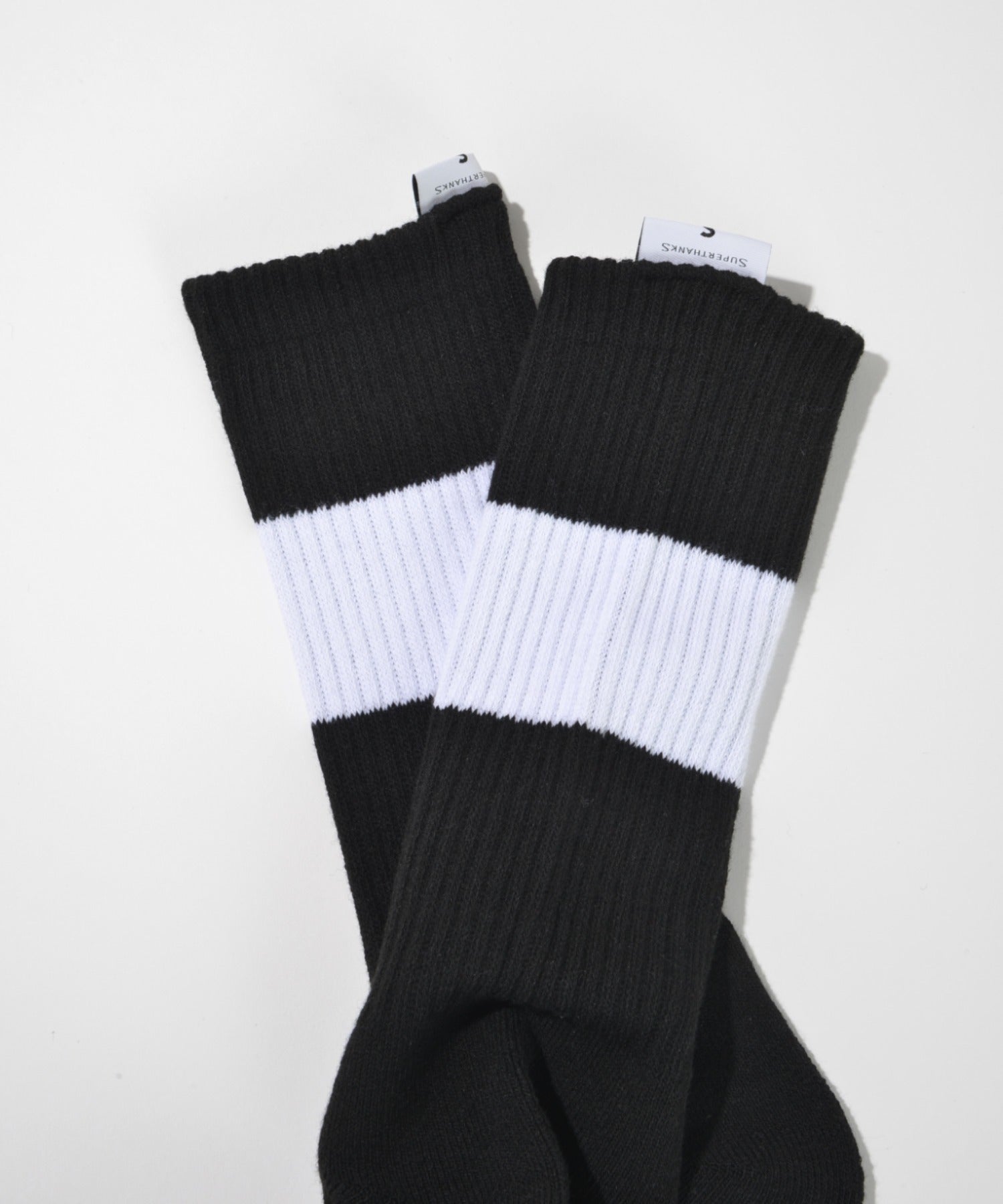 2-pack socks - 1line-white/black