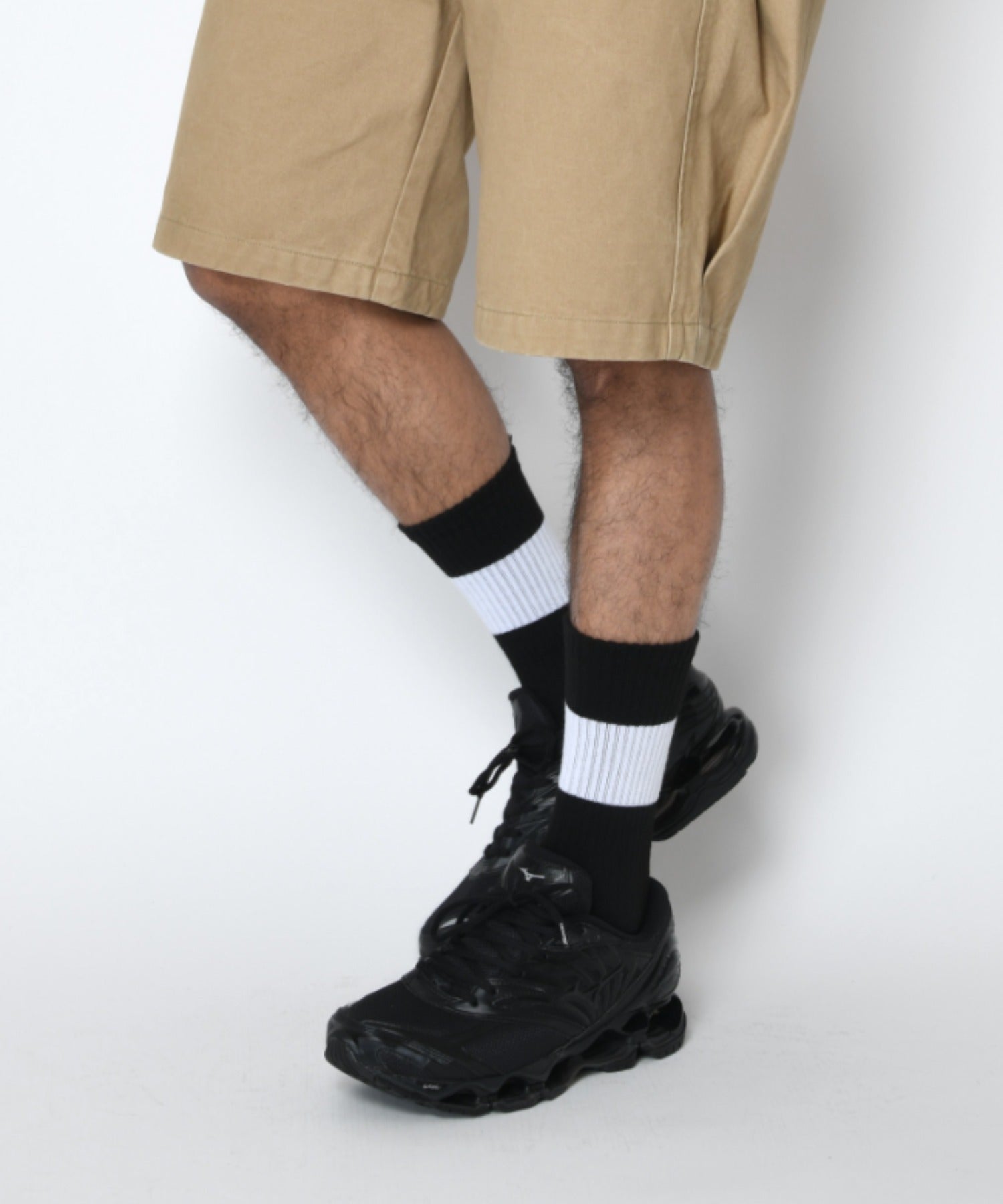 2-pack socks - 1line-white/black