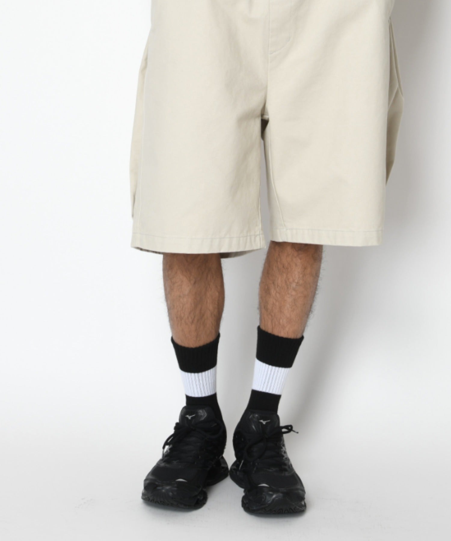 2-pack socks - 1line-white/black