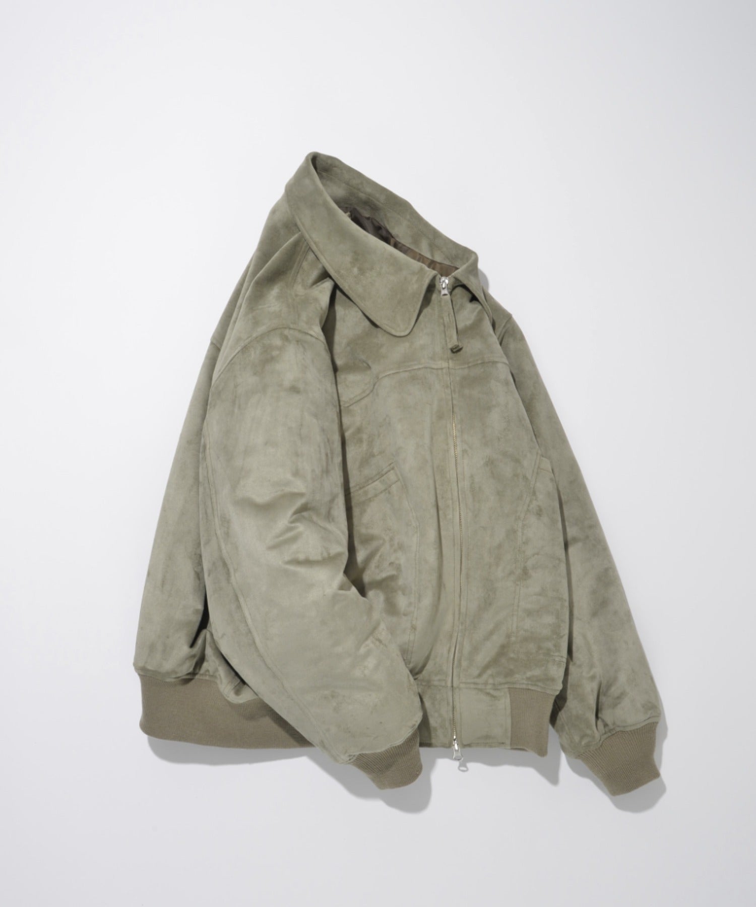 Faux Suede Padded Blouson (CWU-Type) - l.khaki