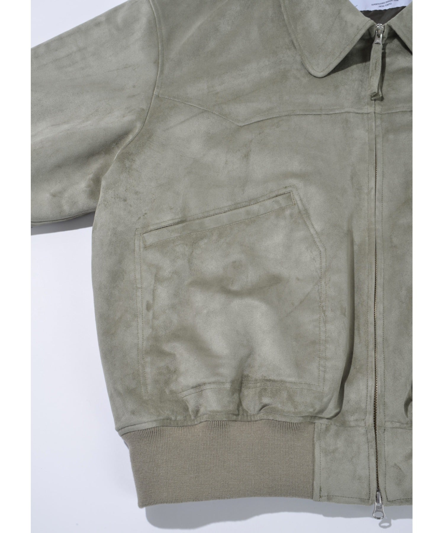 Faux Suede Padded Blouson (CWU-Type) - black