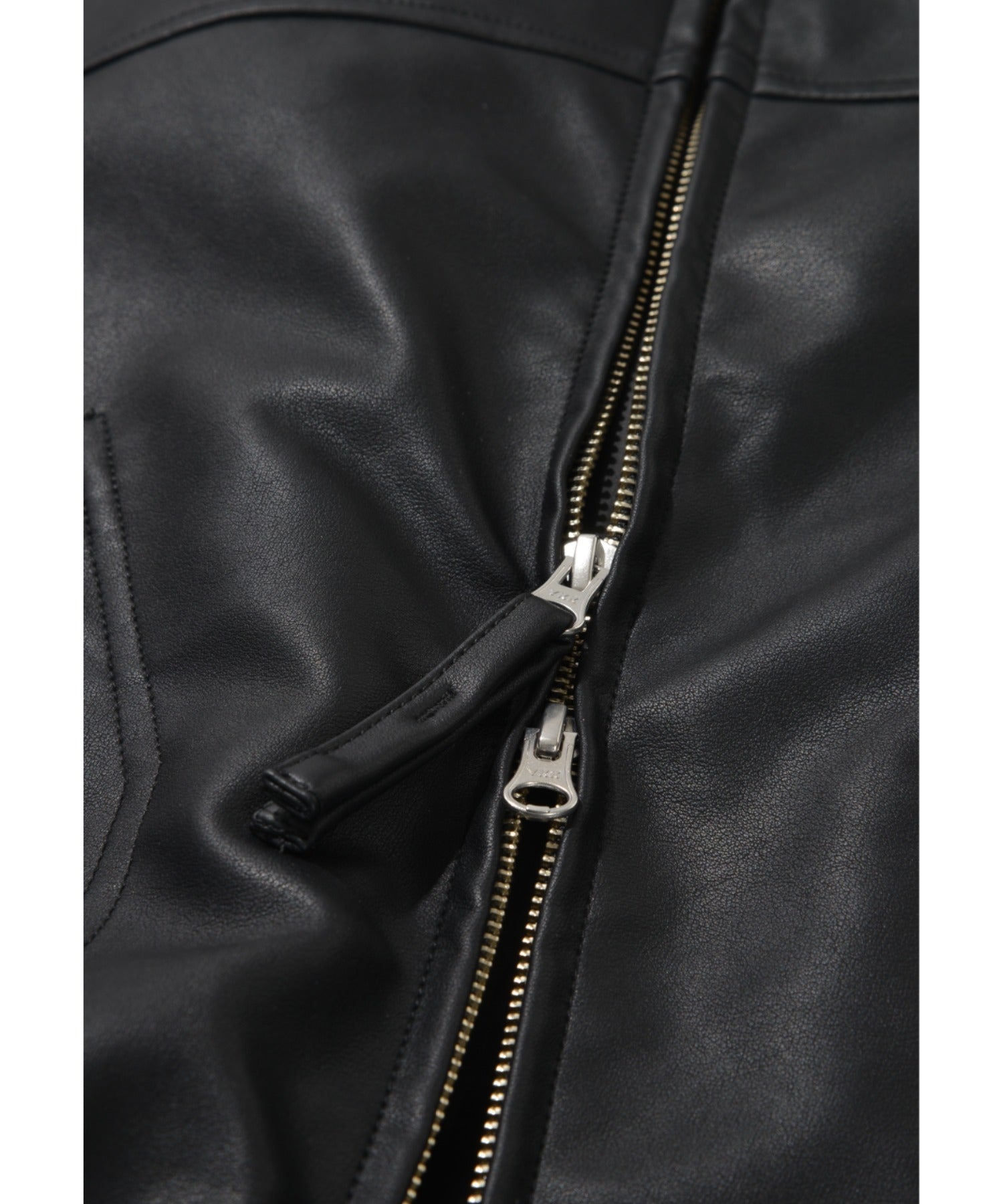 Faux Leather Padded Blouson (CWU-Type) - black