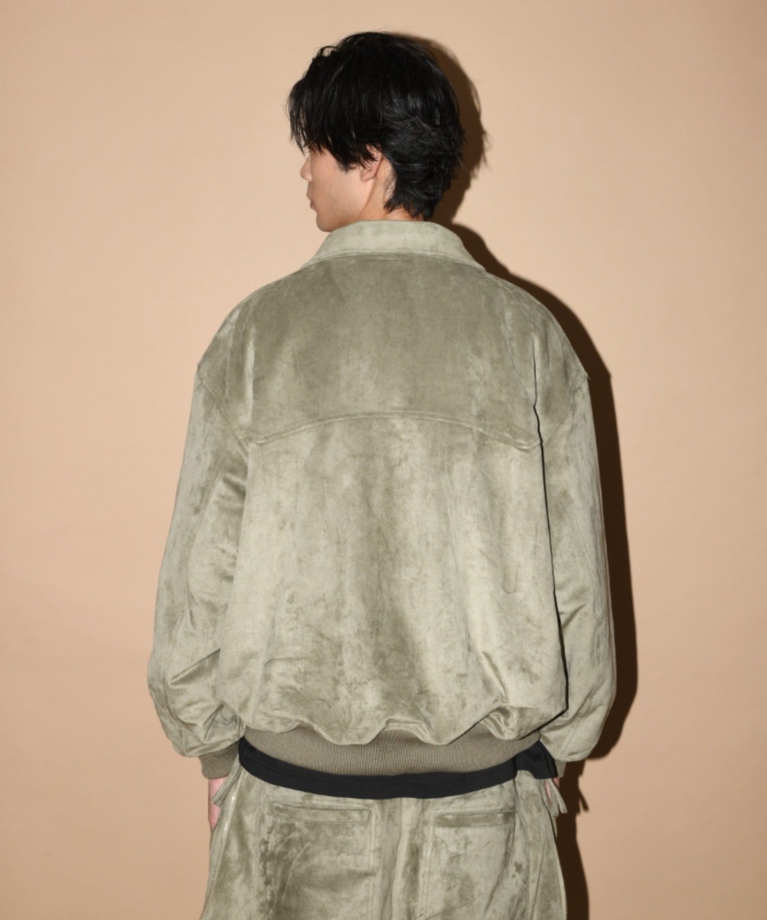 Faux Suede Padded Blouson (CWU-Type) - l.khaki