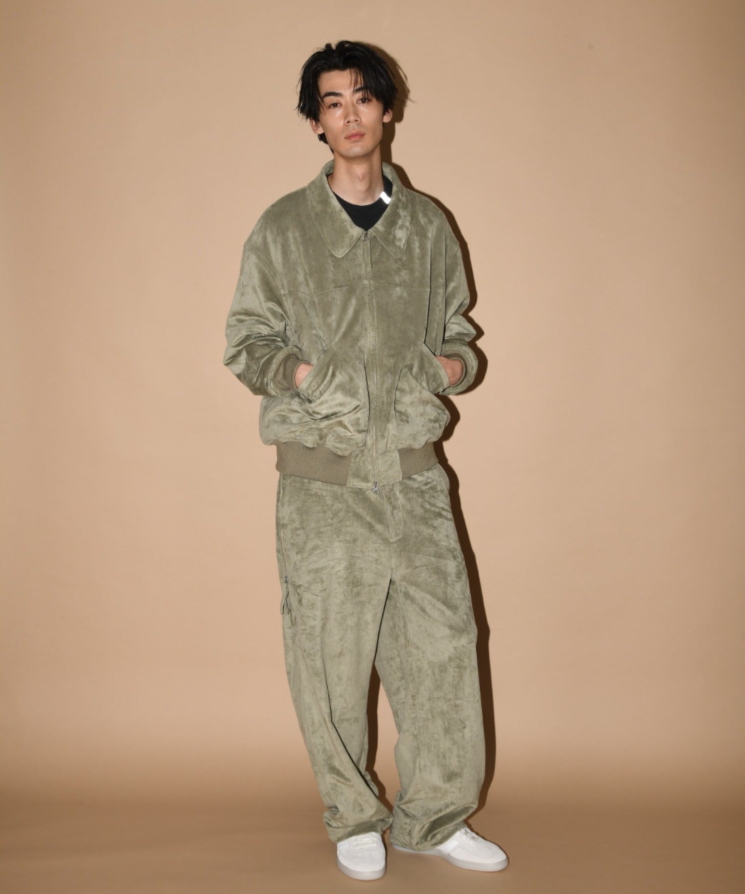 Faux Suede Padded Blouson (CWU-Type) - l.khaki