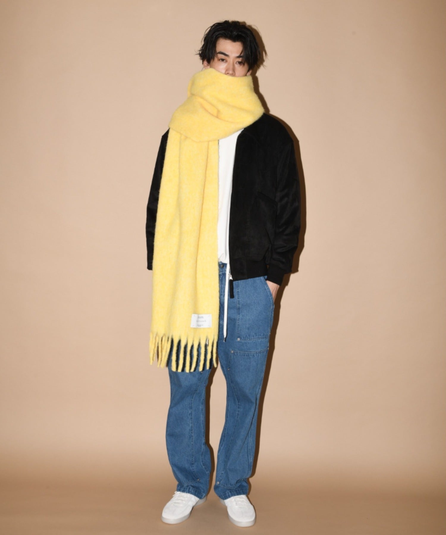 Faux Suede Padded Blouson (CWU-Type) - black