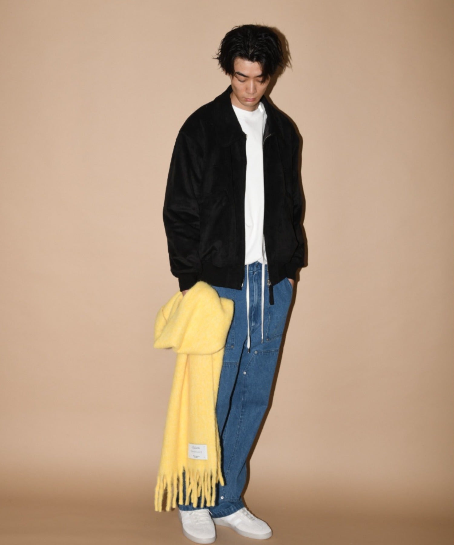Faux Suede Padded Blouson (CWU-Type) - l.khaki