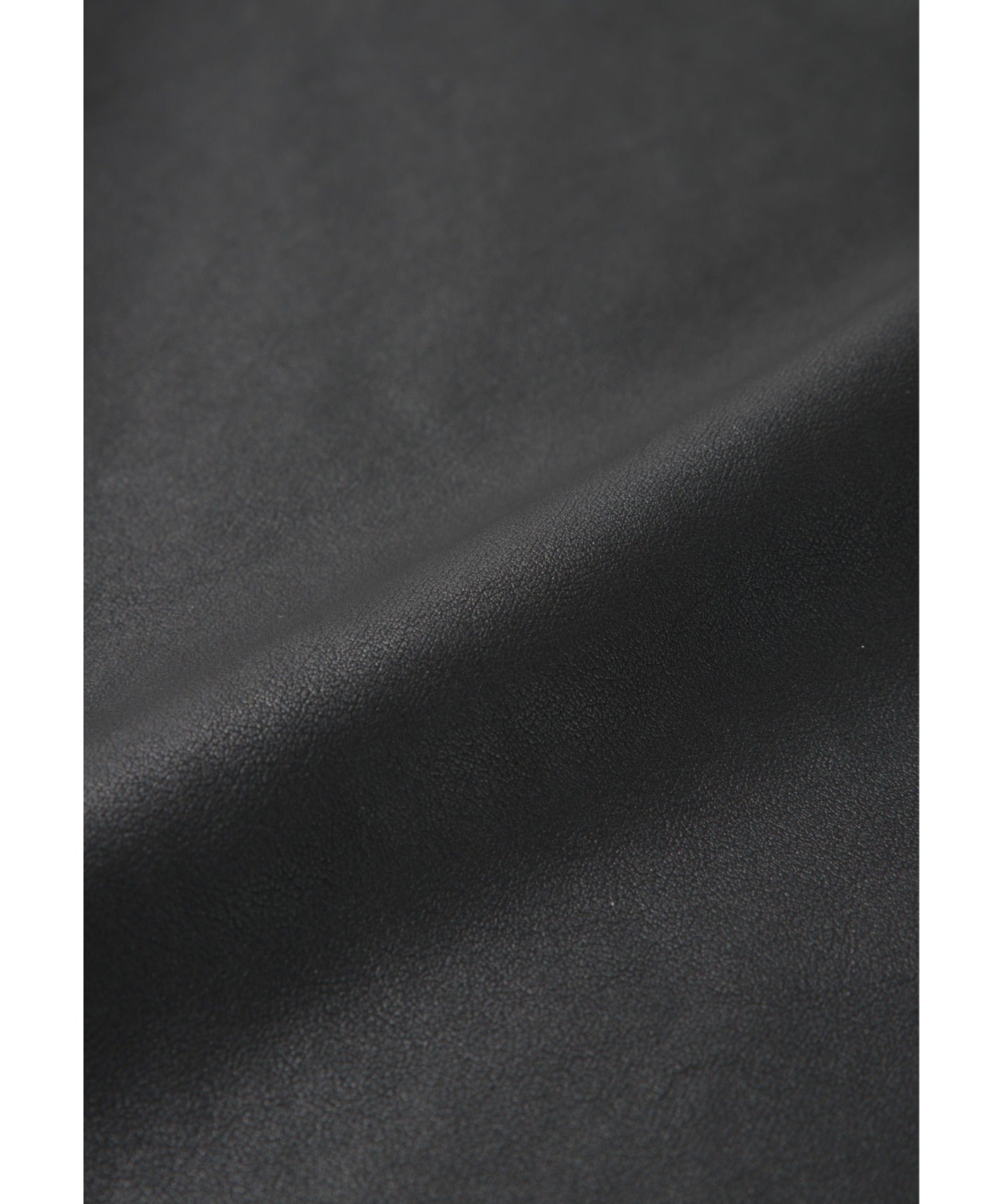 Faux Leather Side-zip Wide Pants - black