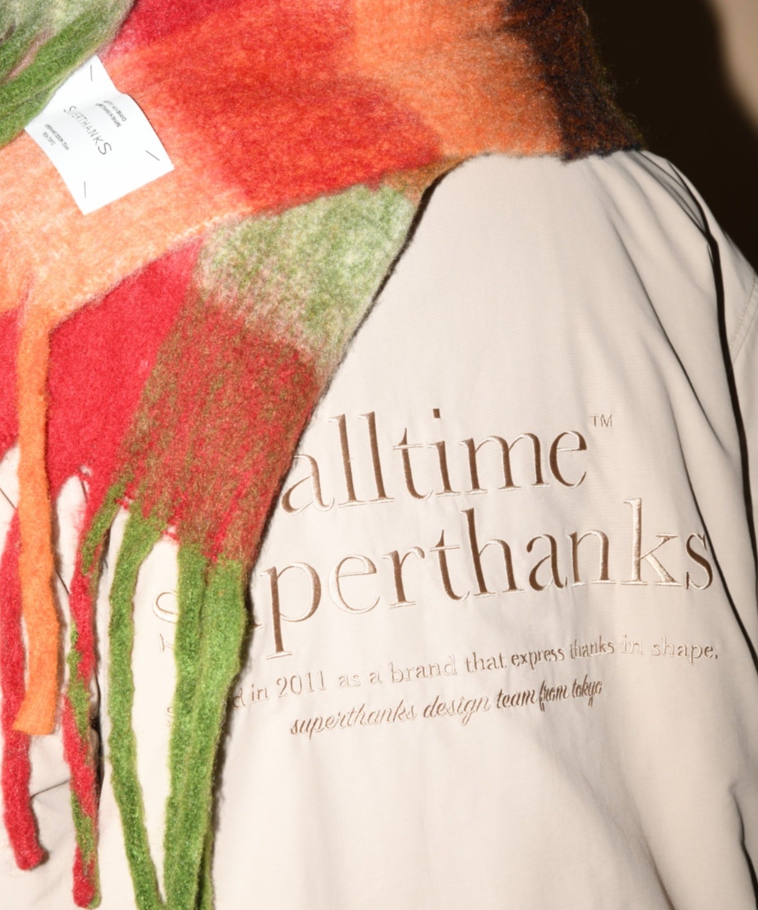 Zip-up Padded Short Jacket - greige