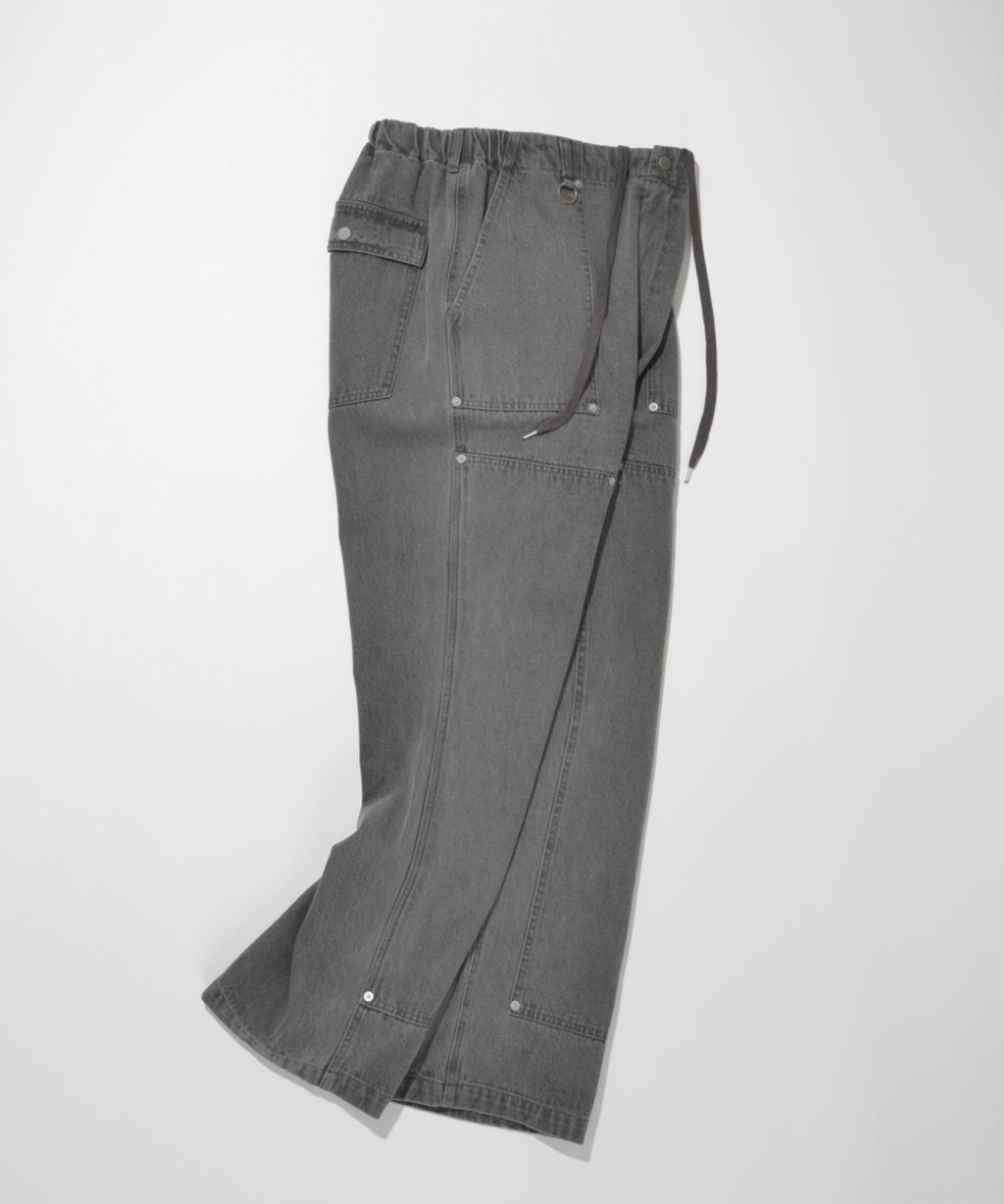 Double Knee Baker Pants - l.khaki backsatin