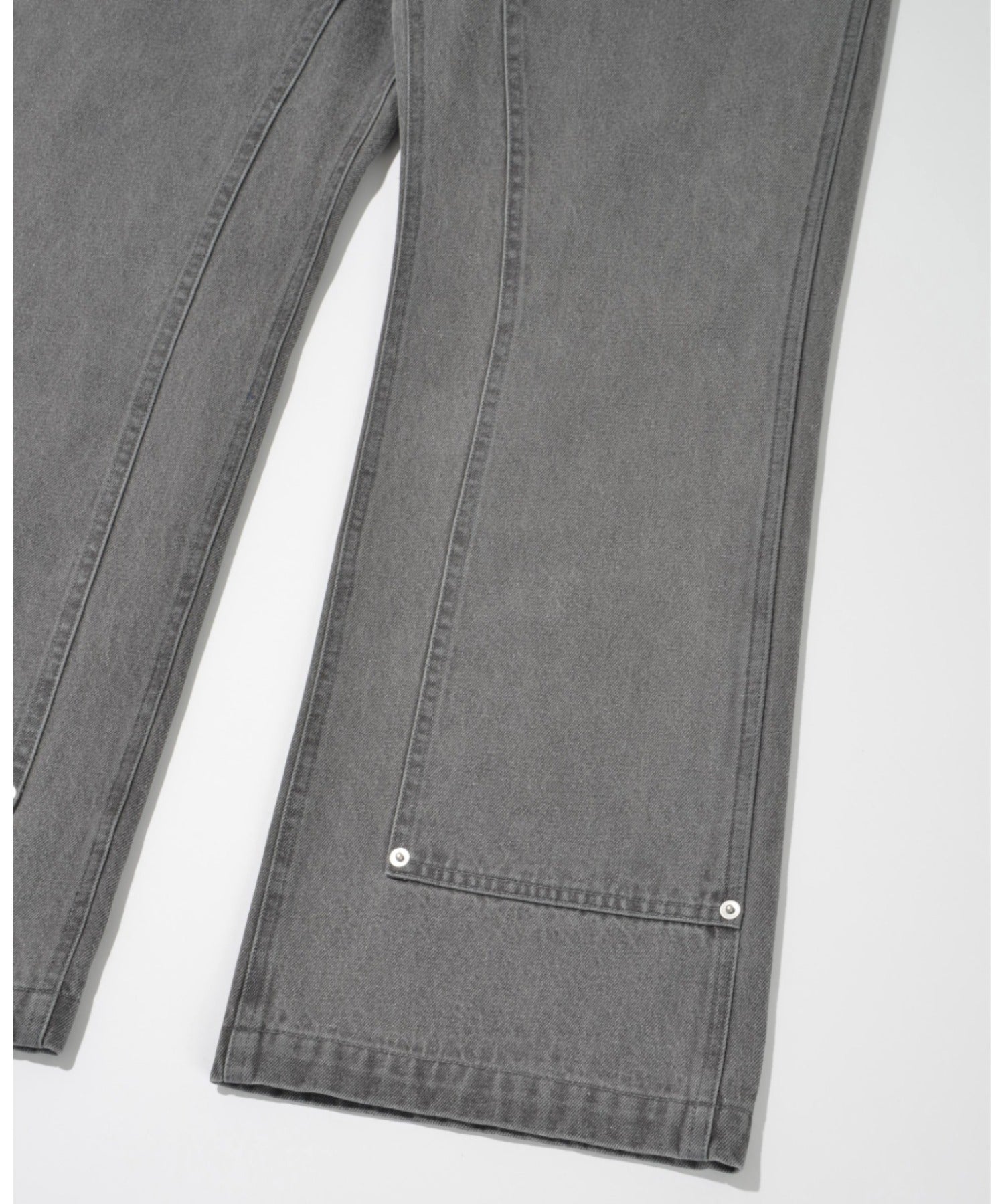Double Knee Baker Pants- gray denim