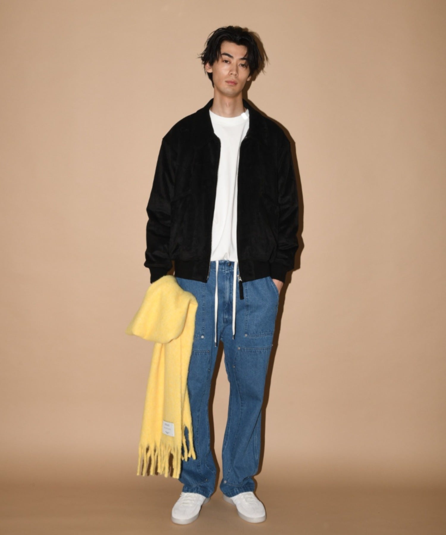 Double Knee Baker Pants- blue denim