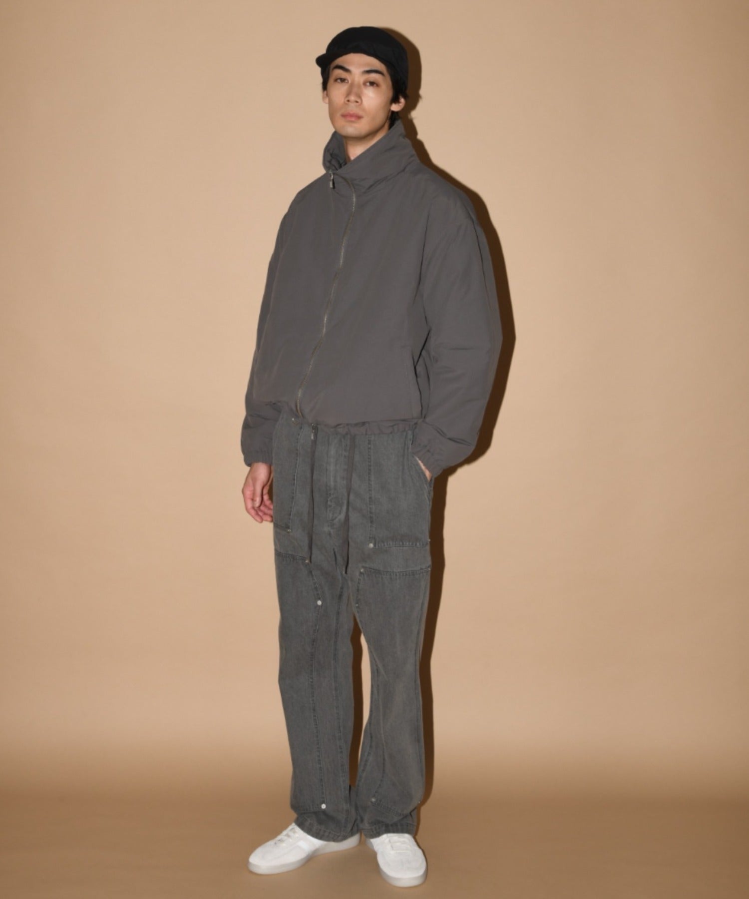 Double Knee Baker Pants- blue denim