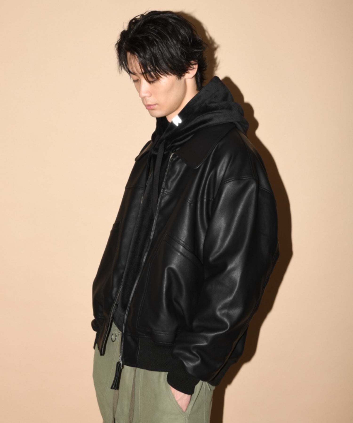 Graph check Knit Cardigan - gray