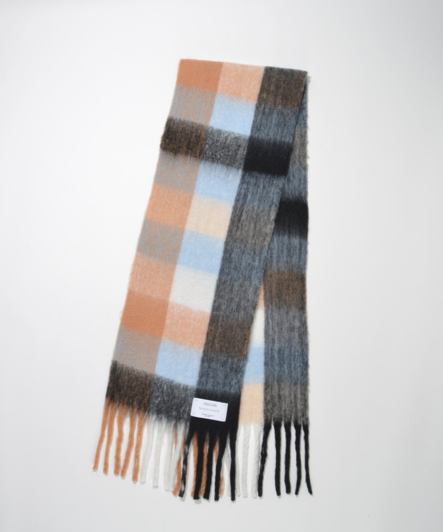 Big muffler (Multi check)- beige/black