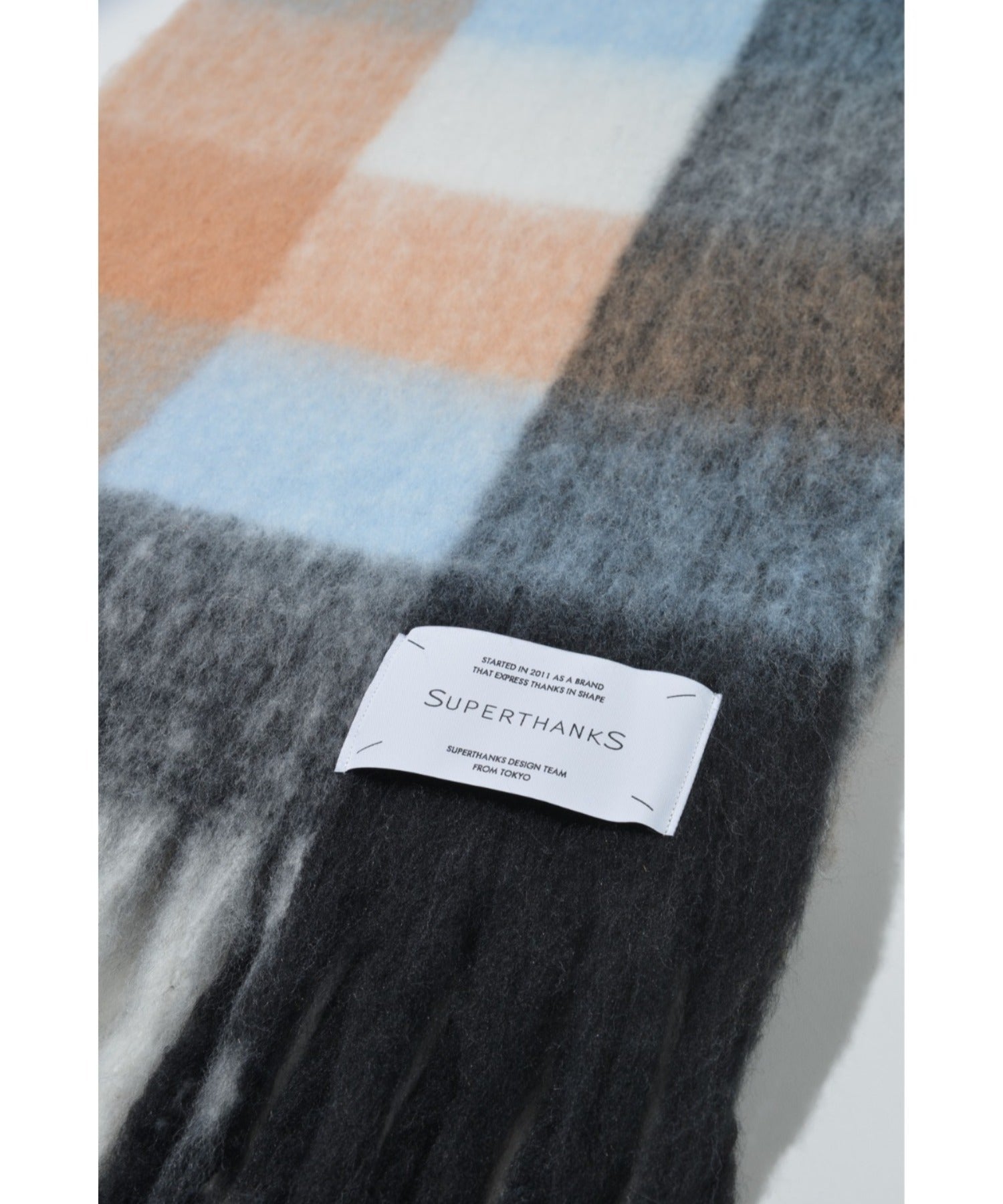 Big muffler (Multi check)- orange/red