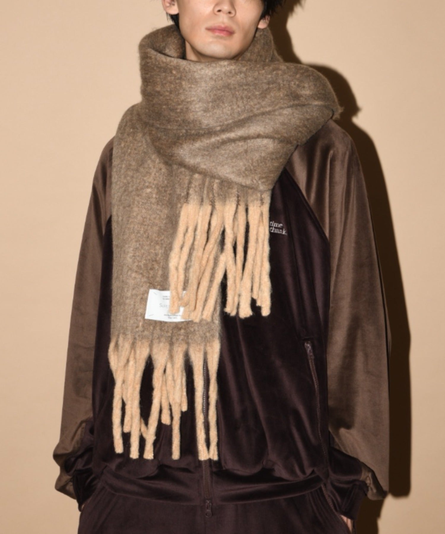 Big muffler (Two tone) - brown/beige