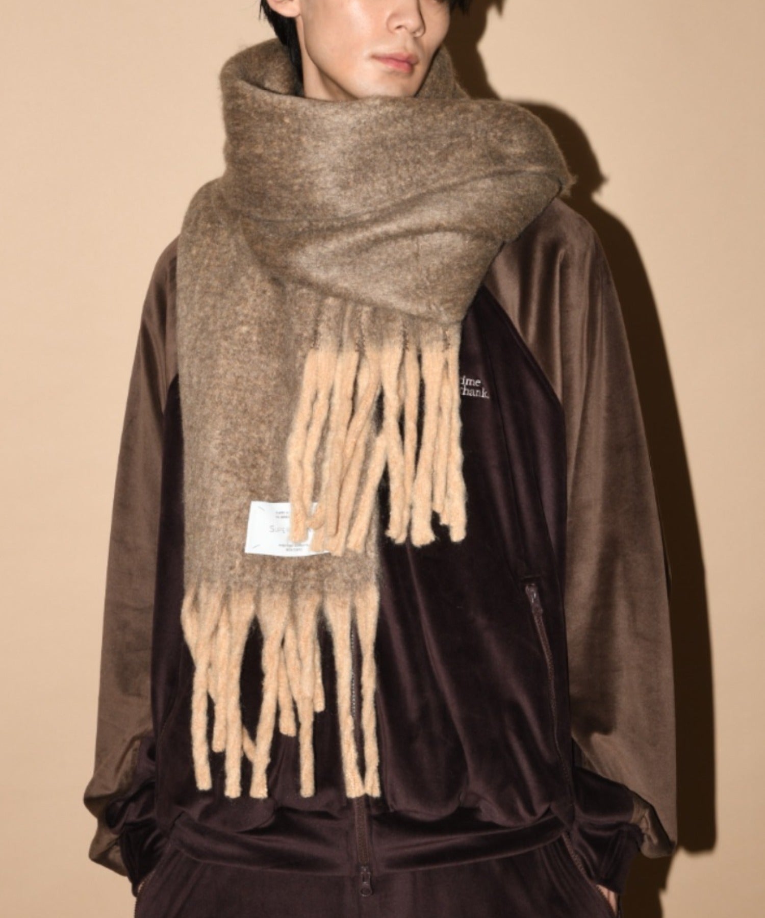 Big muffler (Two tone) - beige/brown