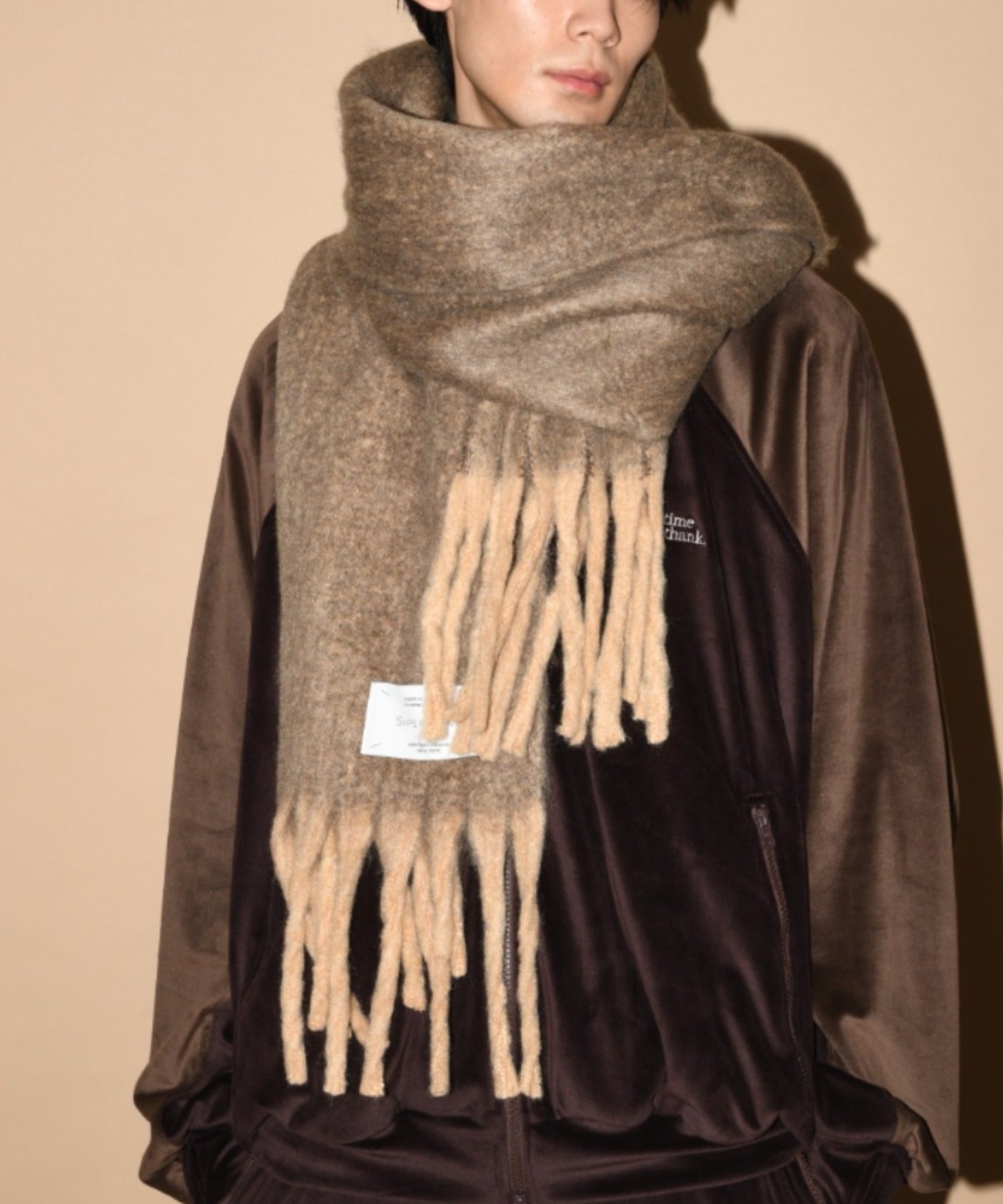 Big muffler (Two tone) - beige/brown